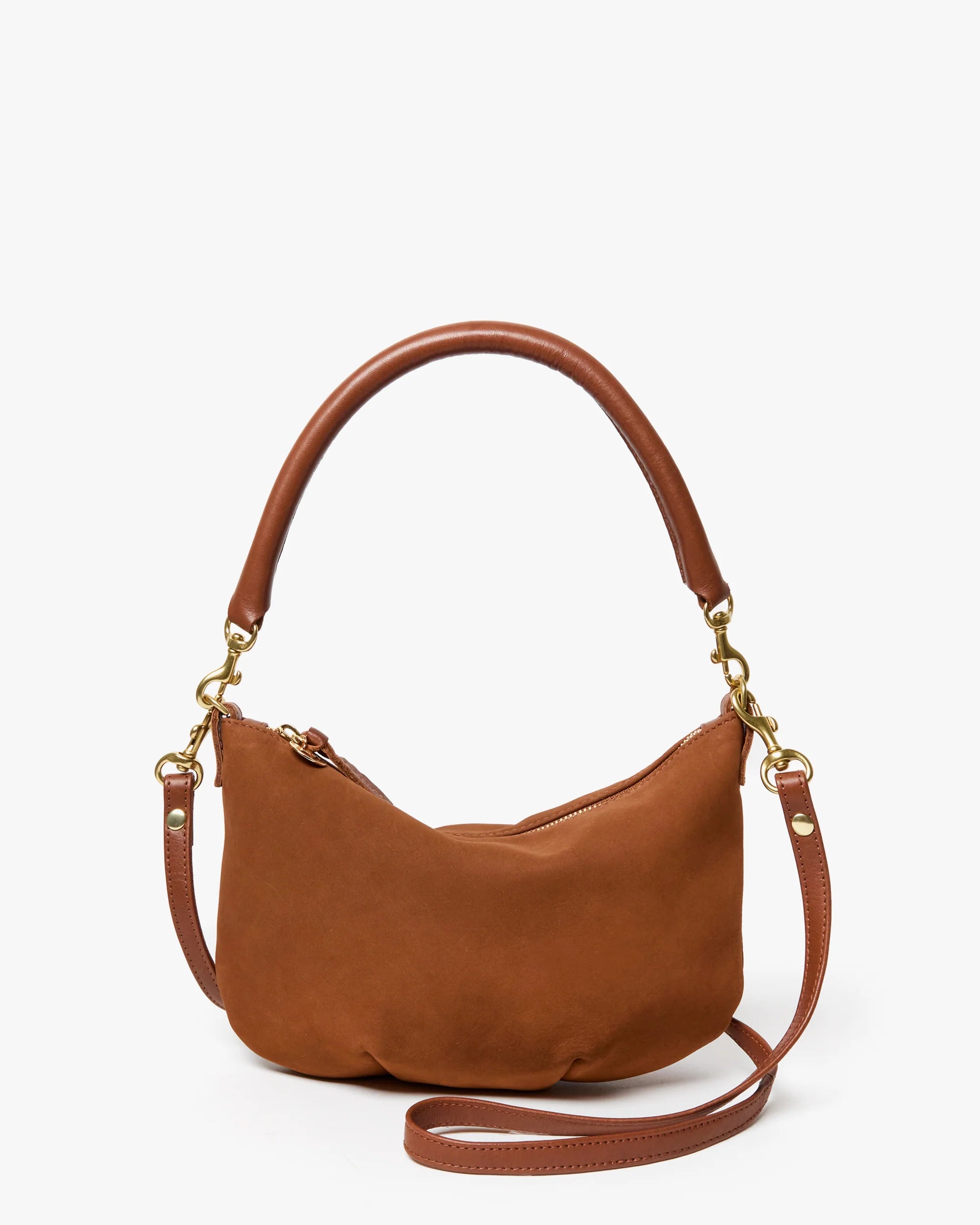 CLARE V PETIT MOYEN HAZELNUT SMOOTH NUBUCK
