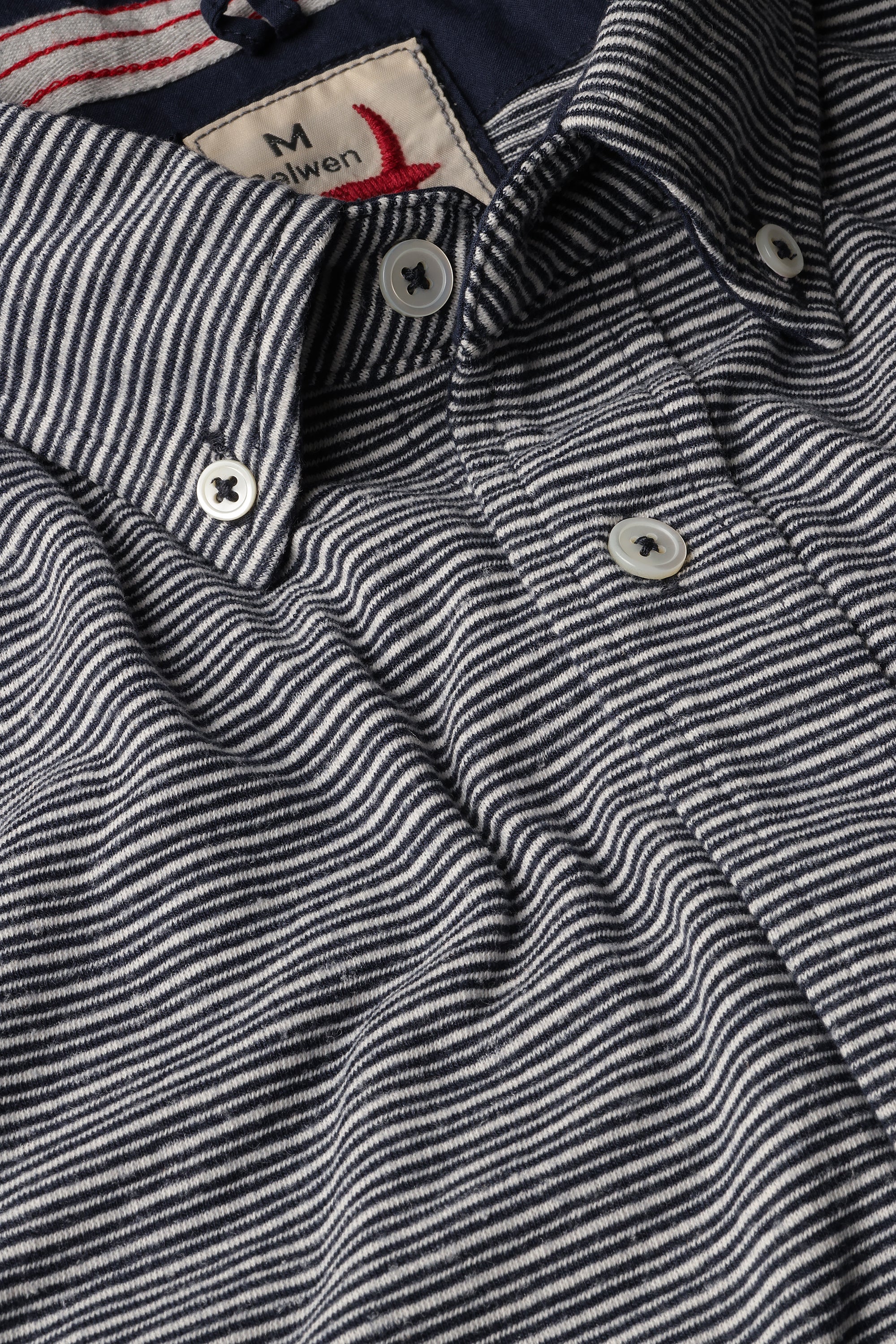 HEMP STRIPE BUTTONDOWN