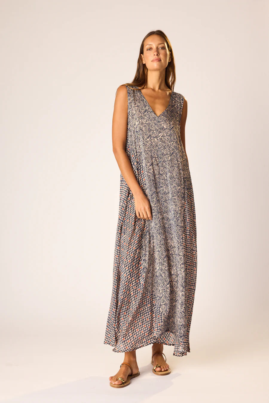TOVA MAXI W/SASH BELT