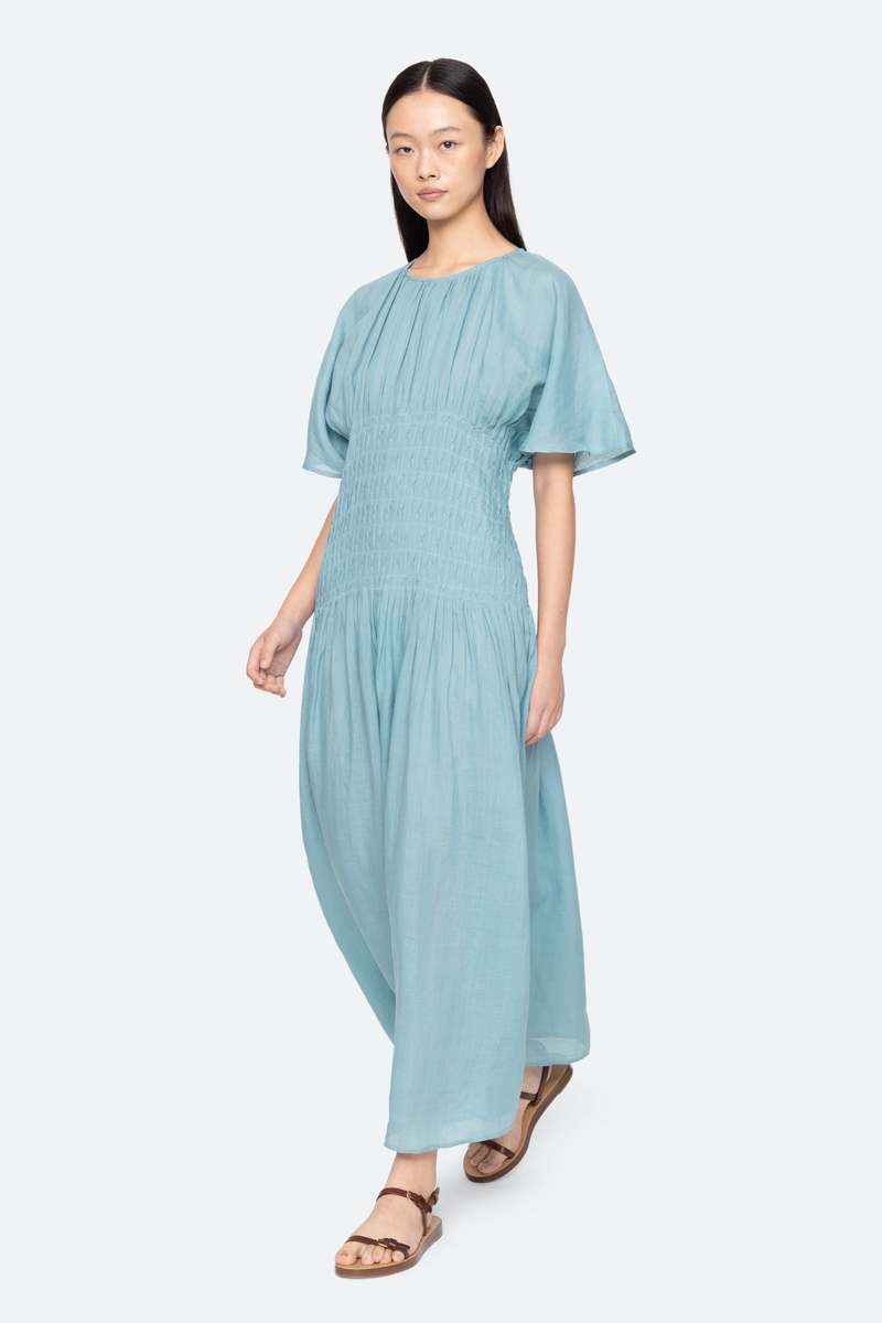 Sea New York Blue Violet Ramie Dress Blue / 4