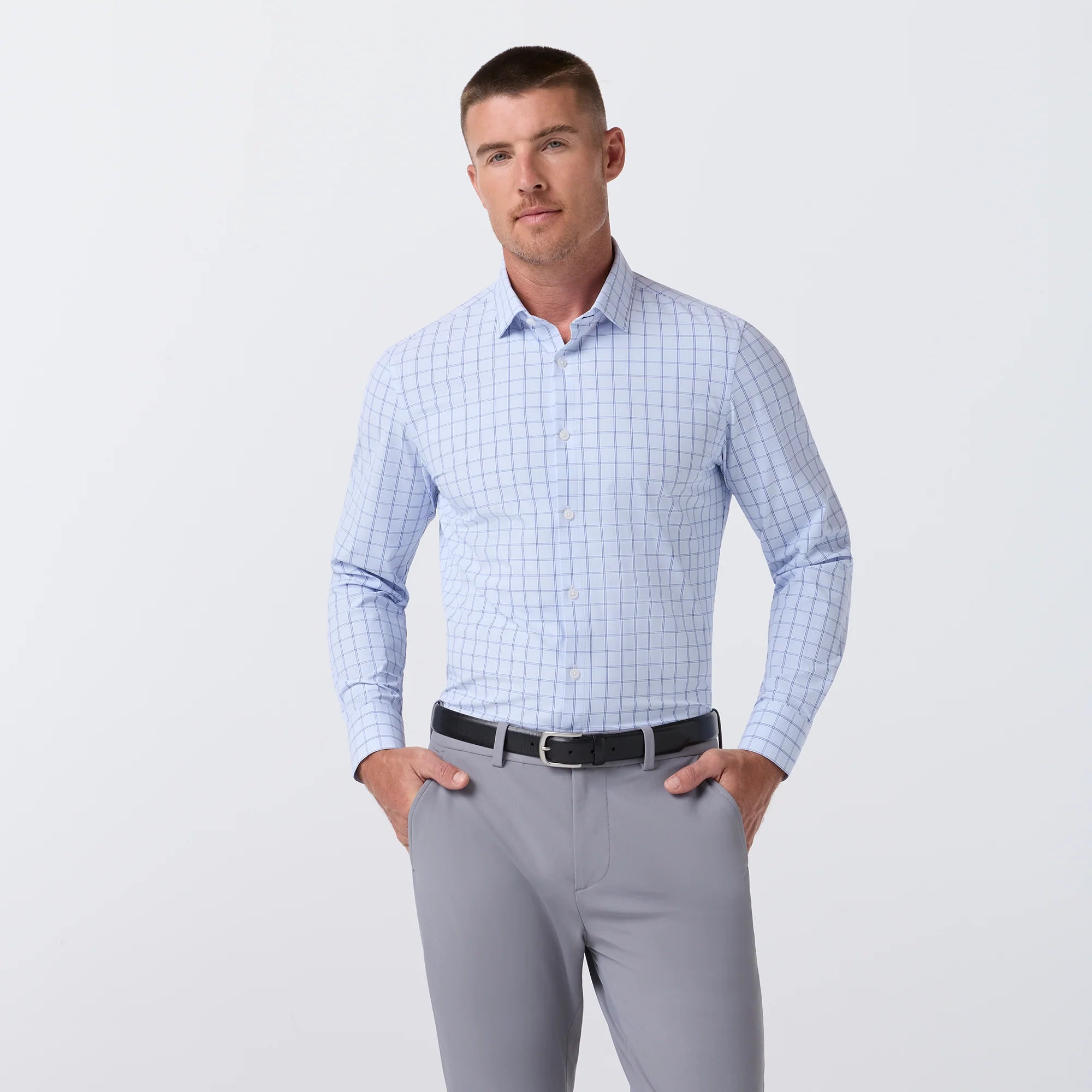 LEEWARD - CLOUD BLUE HAMPTON PLAID