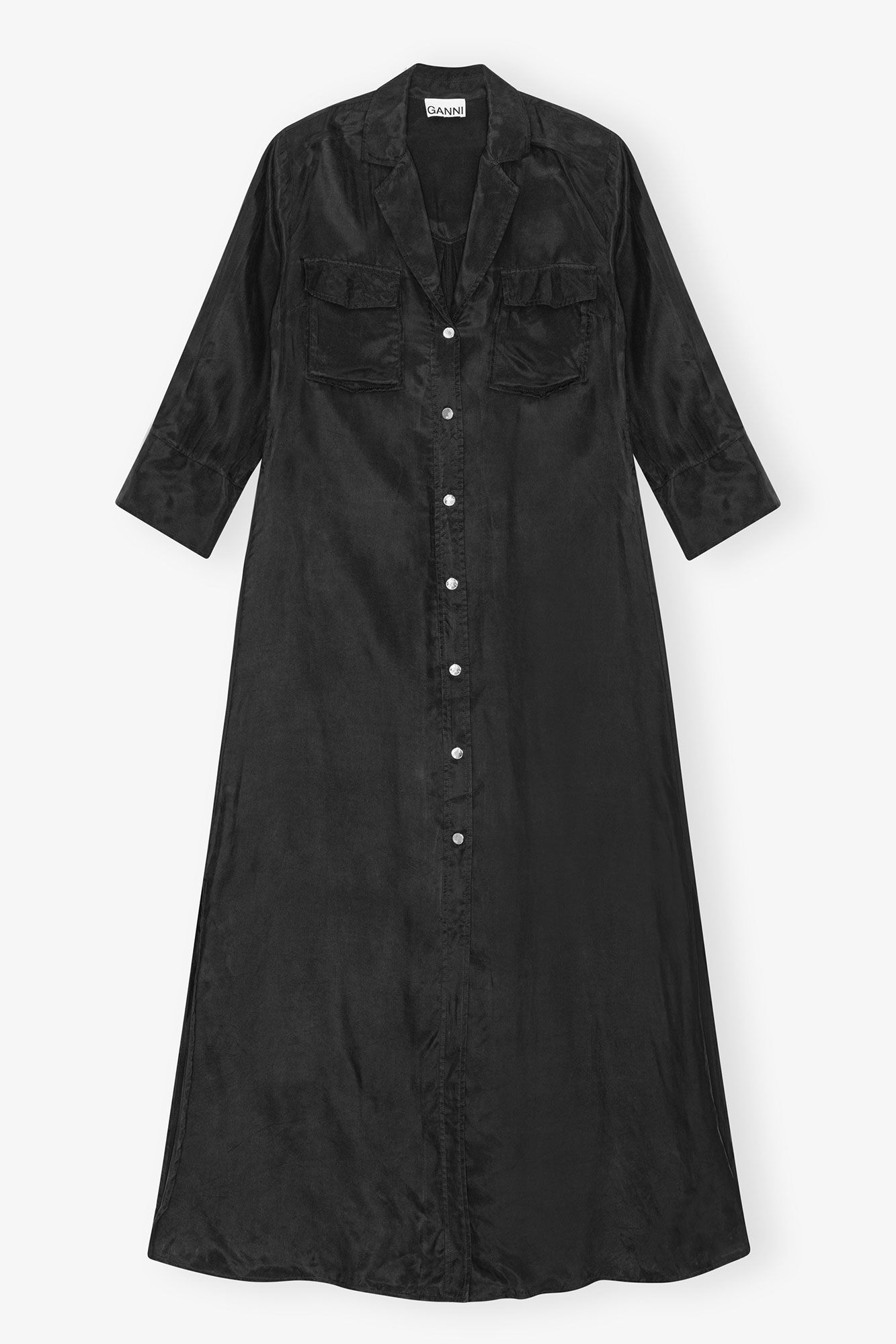 CUPRO MAXI DRESS
