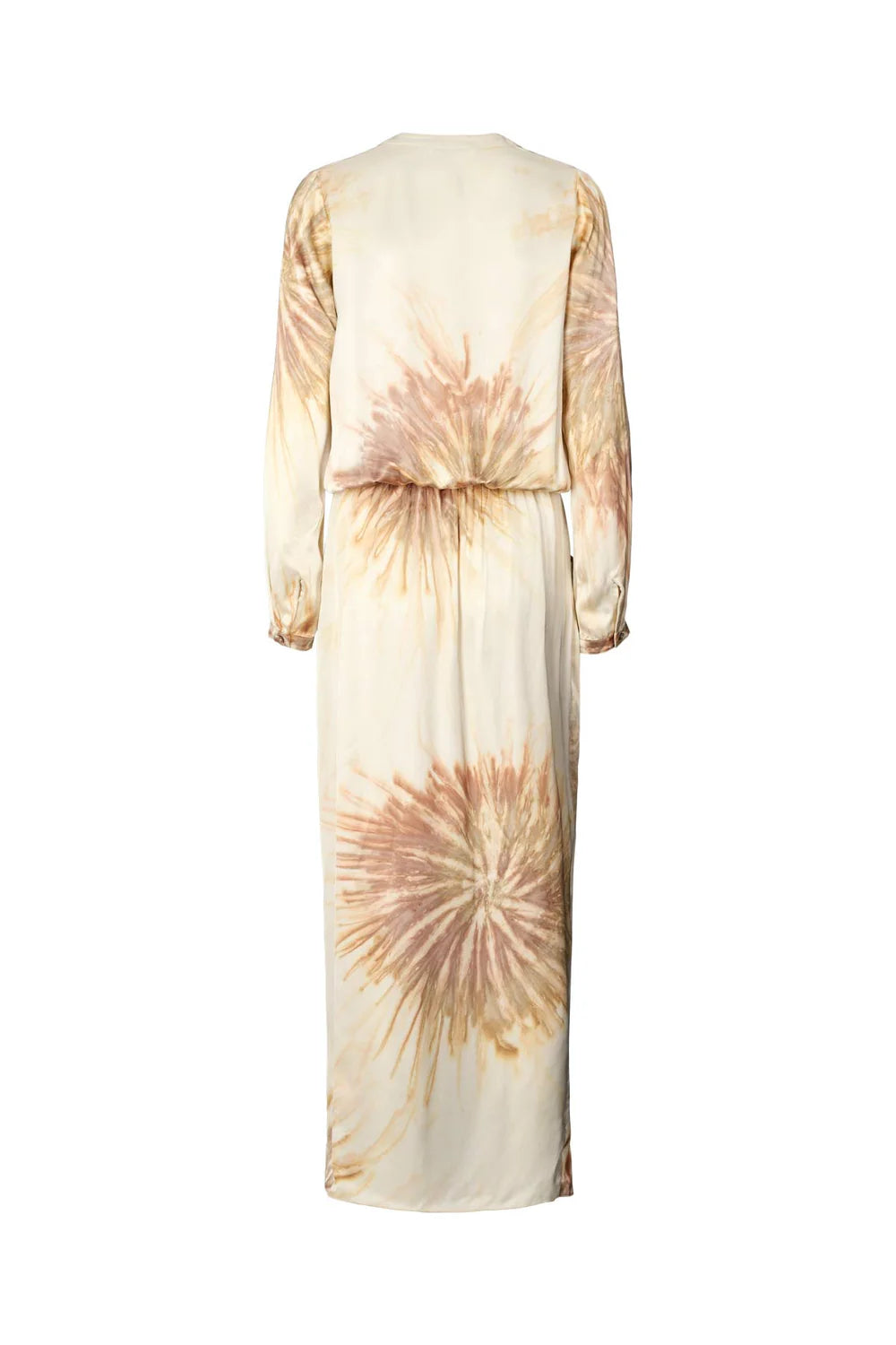 RABENS SALONER VERA CARTWHEEL WRAP OVER DRESS SEASHELL COMBO