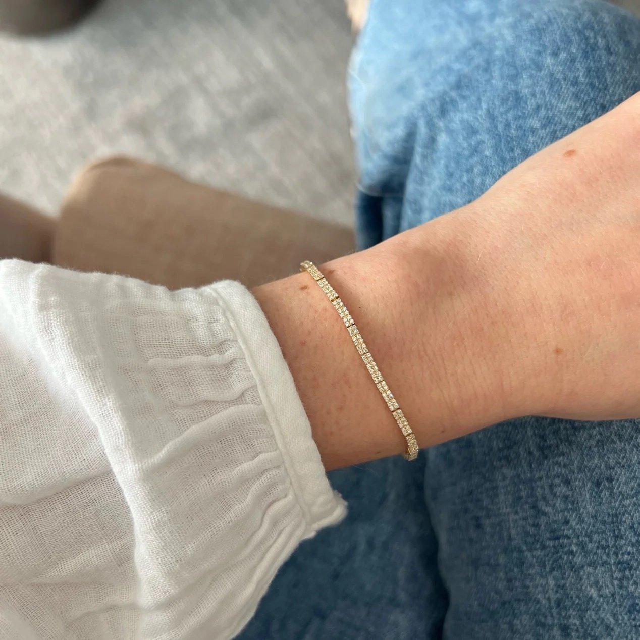 DIAMOND DOUBLE ROW ETERNITY BRACELET EF-60169