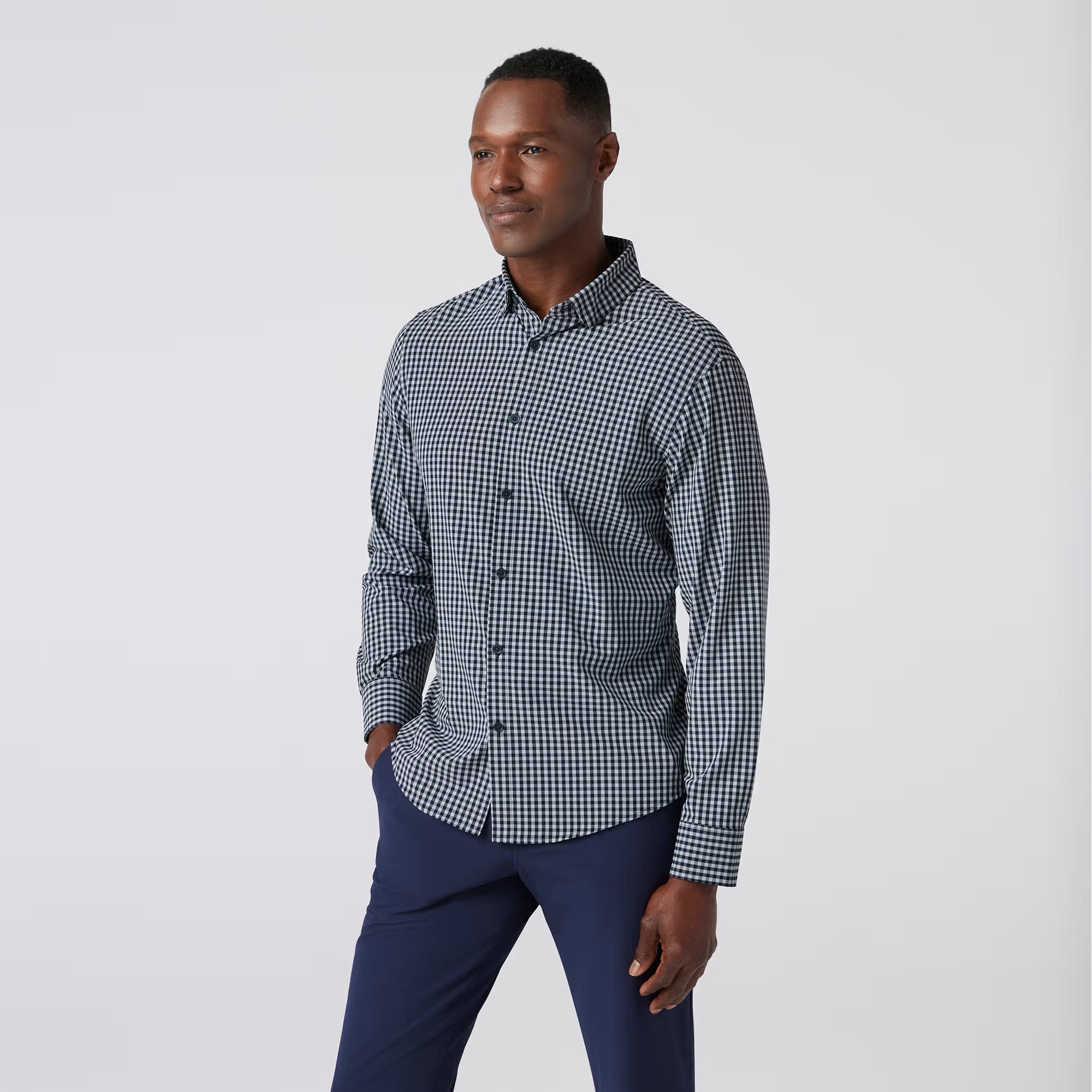 MIZZEN + MAIN LEEWARD NO TUCK - ALUMINUM GINGHAM