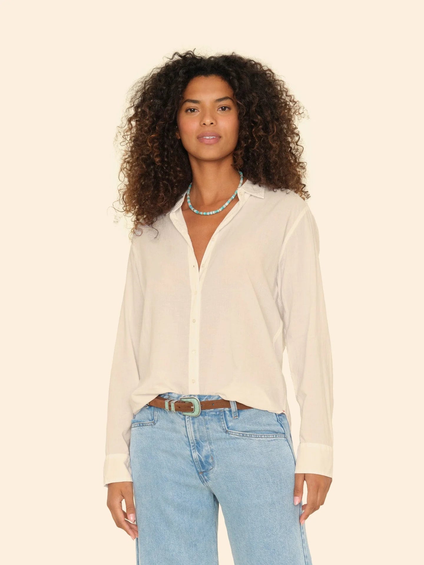 XIRENA BEAU SHIRT - PARCHMENT