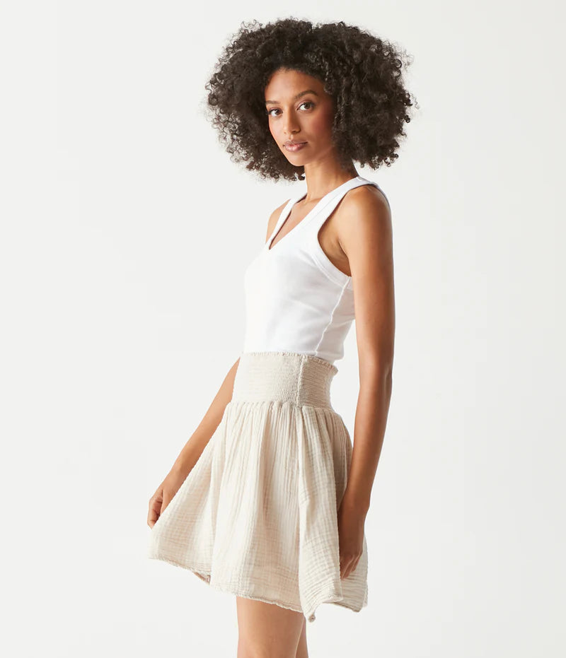 HAVANA SMOCKED MINI SKIRT
