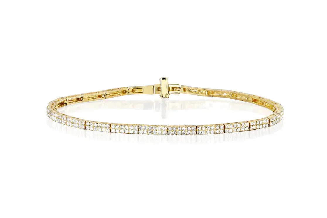 DIAMOND DOUBLE ROW ETERNITY BRACELET EF-60169