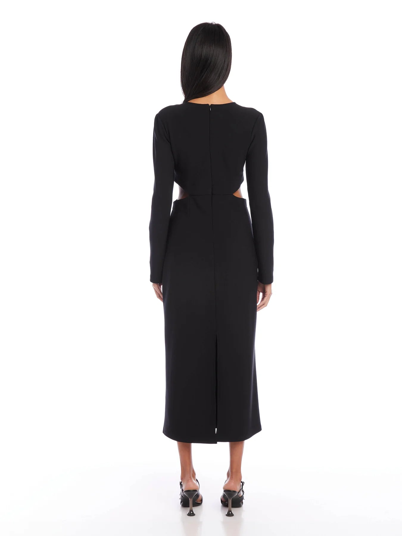 CUTOUT MIDI - BLACK