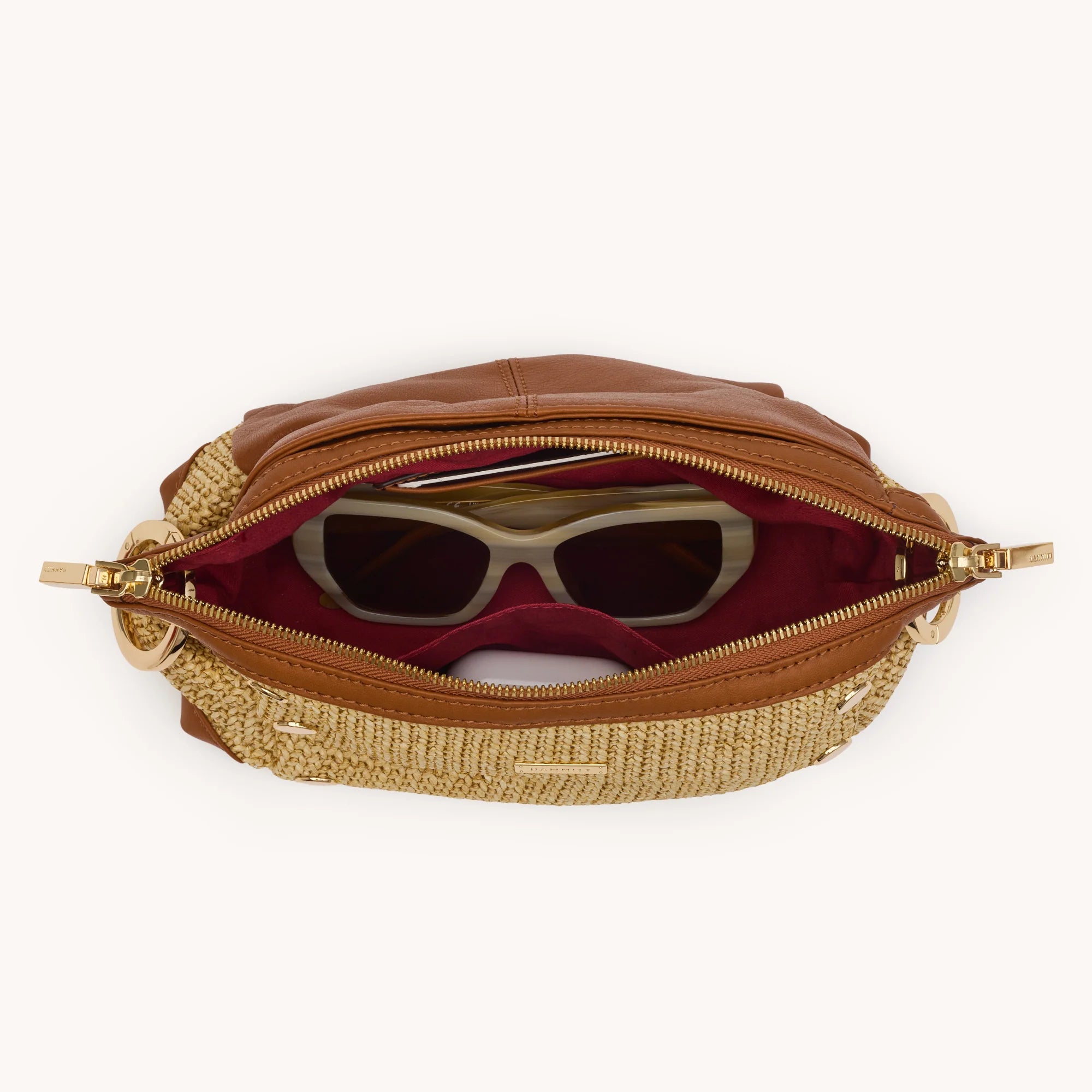 DANIEL CROSS SML - COCOA RAFFIA