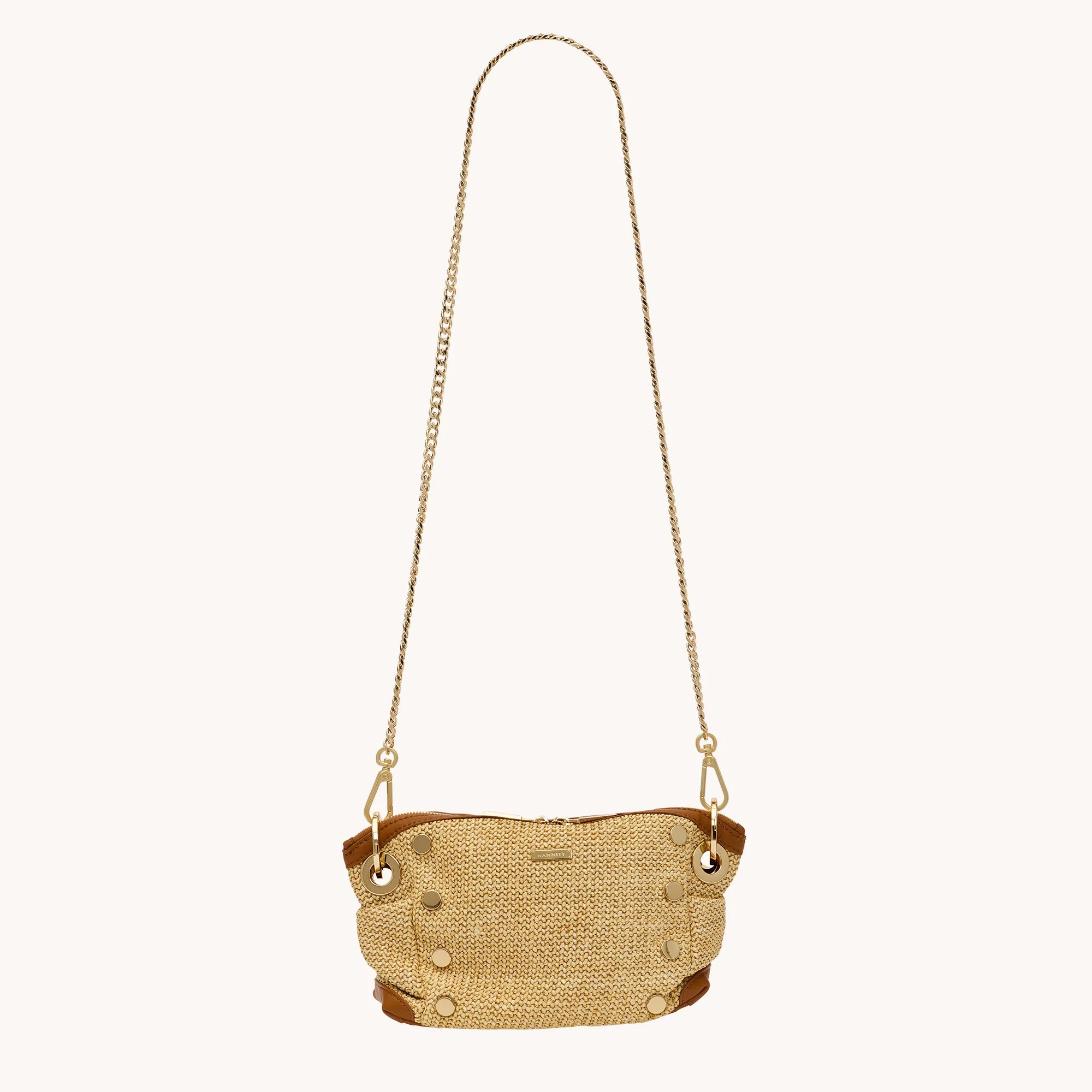 DANIEL CROSS SML - COCOA RAFFIA