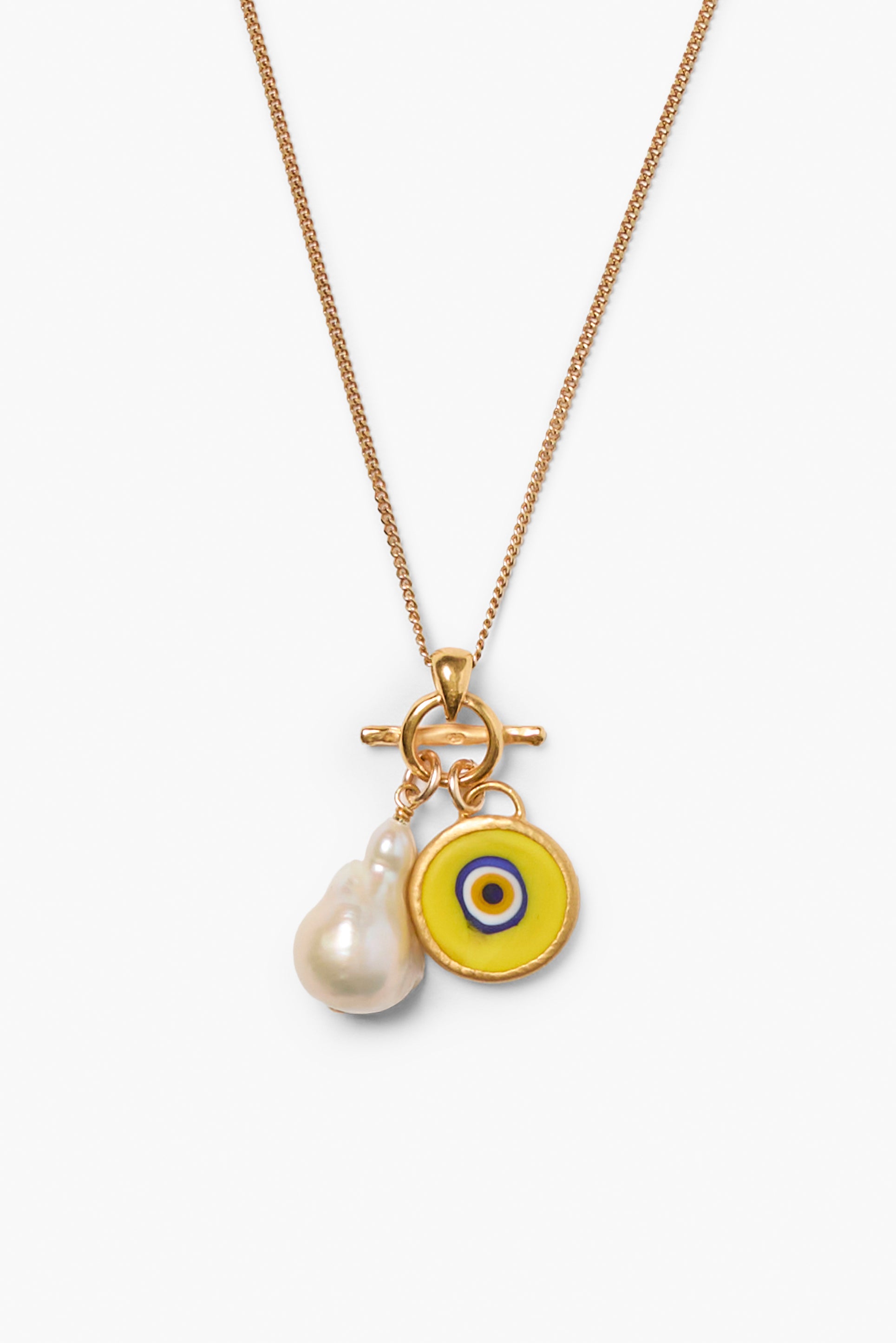 YELLOW CHARM NECKLACE