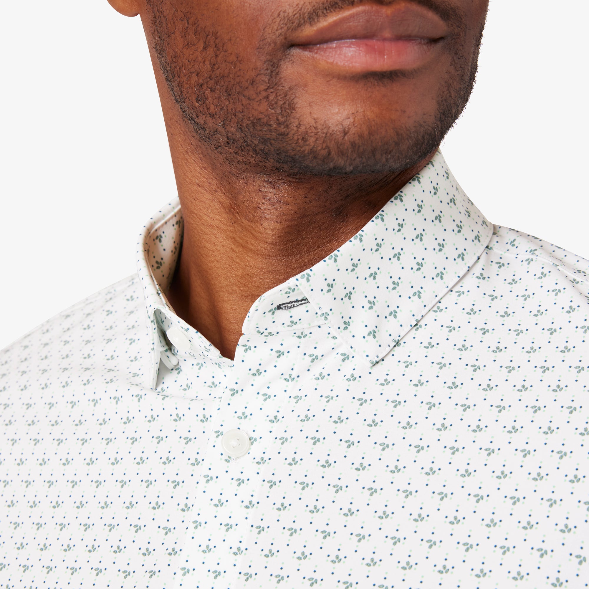 MIZZEN + MAIN LEEWARD NO TUCK - Sea Spray Dotted Leaves