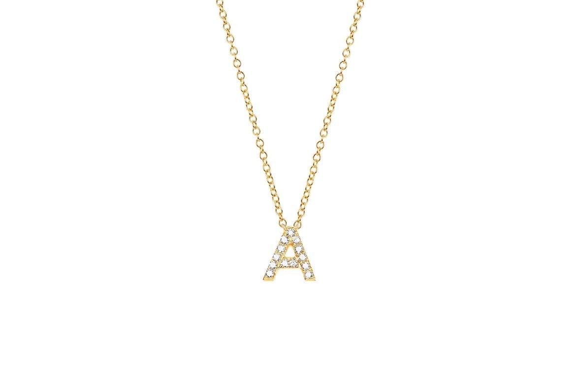 DIAMOND INITIAL NECKLACE EF-60906