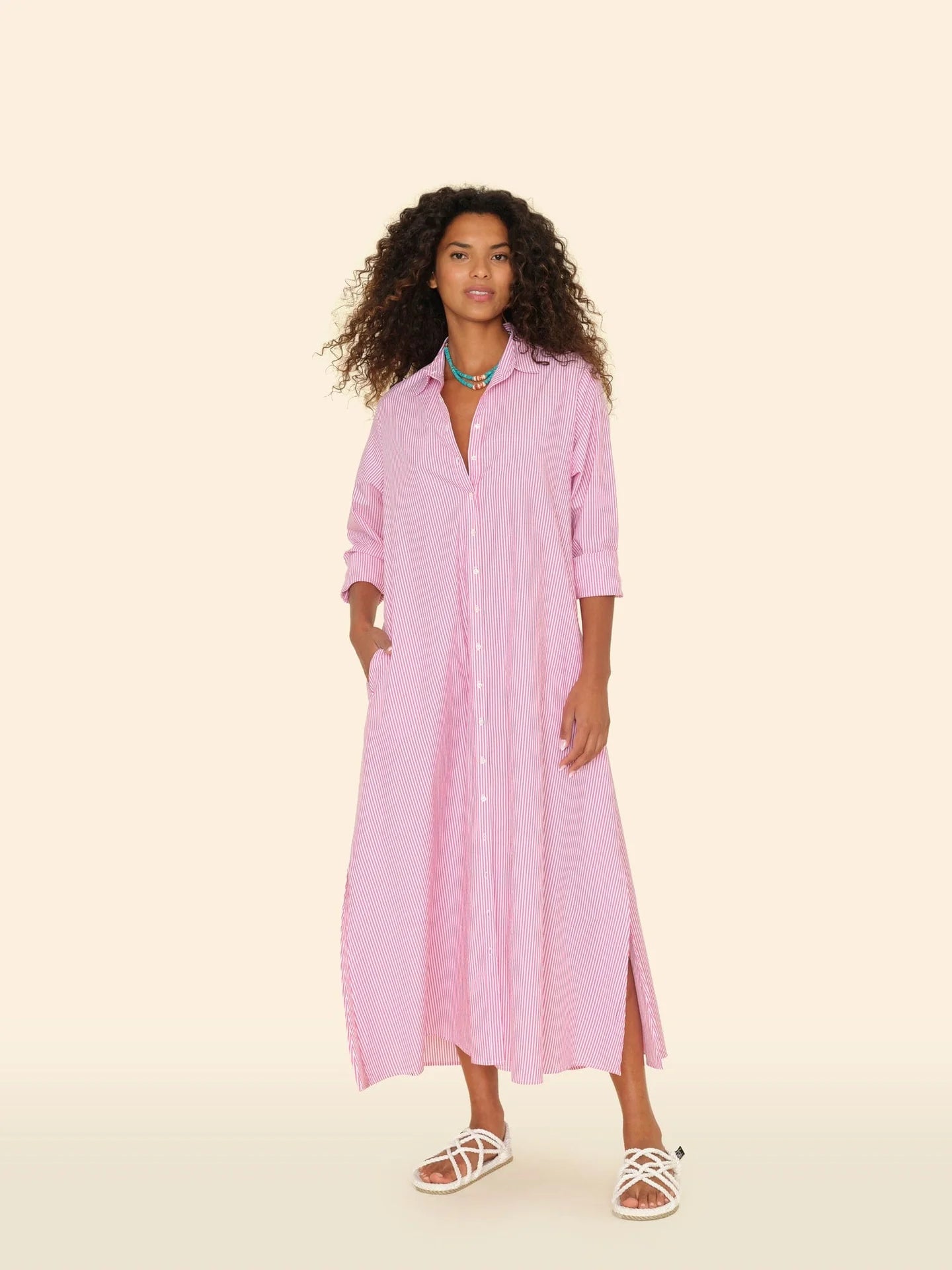 XIRENA BODEN DRESS - berry pink