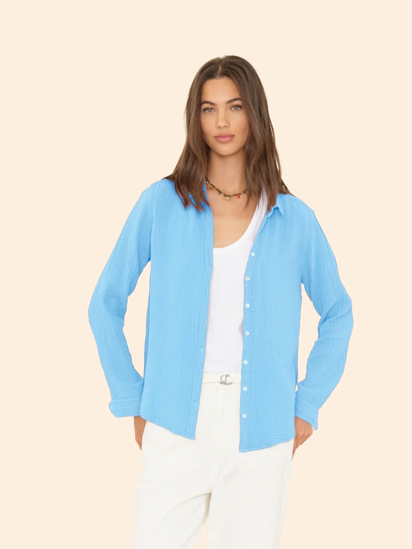 XIRENA SCOUT SHIRT - ATLAS BLUE