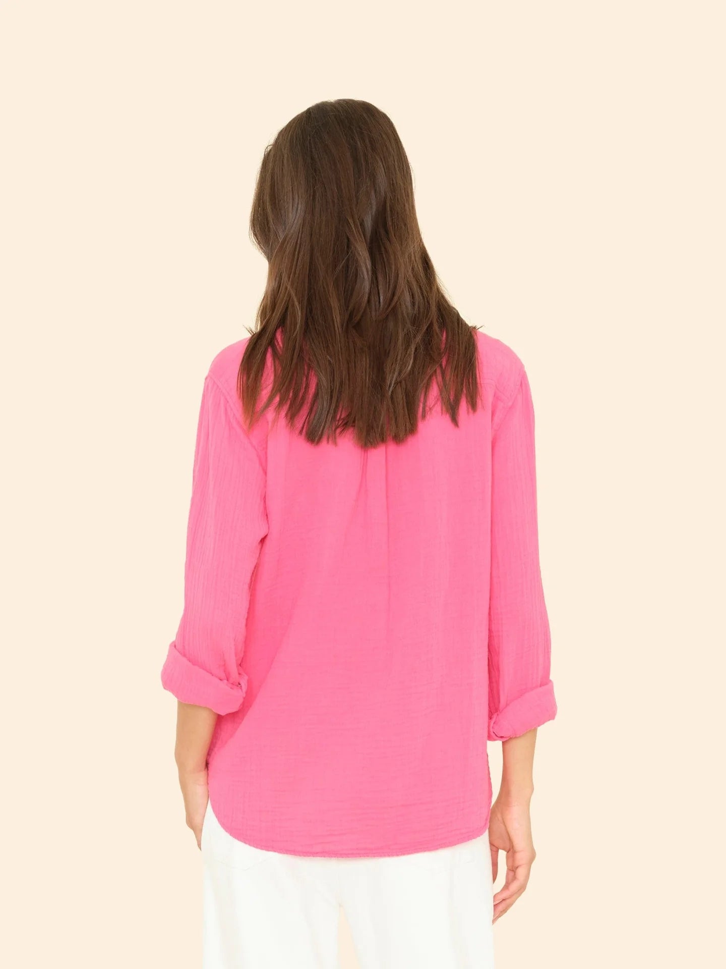XIRENA SCOUT SHIRT - HOT PINK