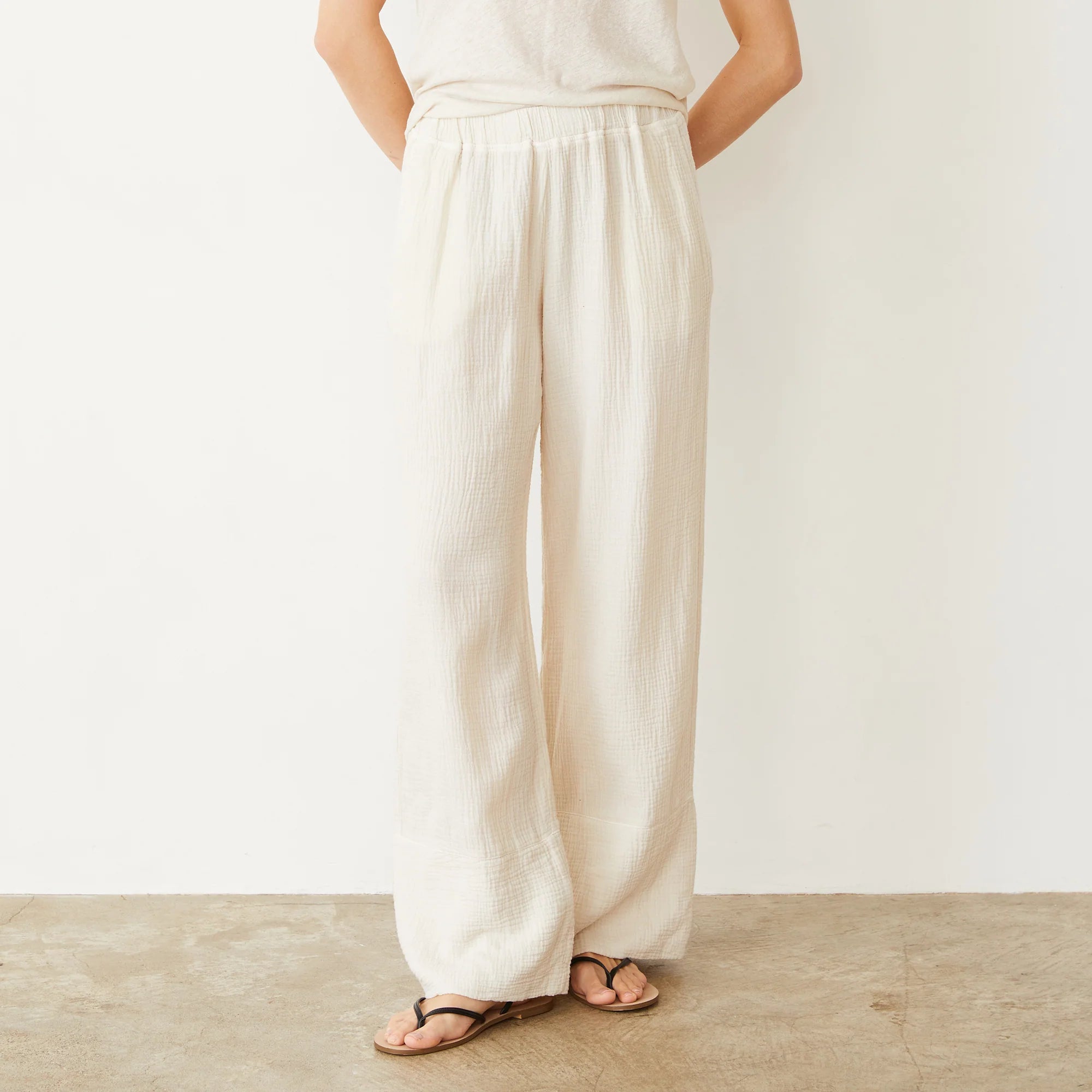 MONROW GAUZE WIDE LEG