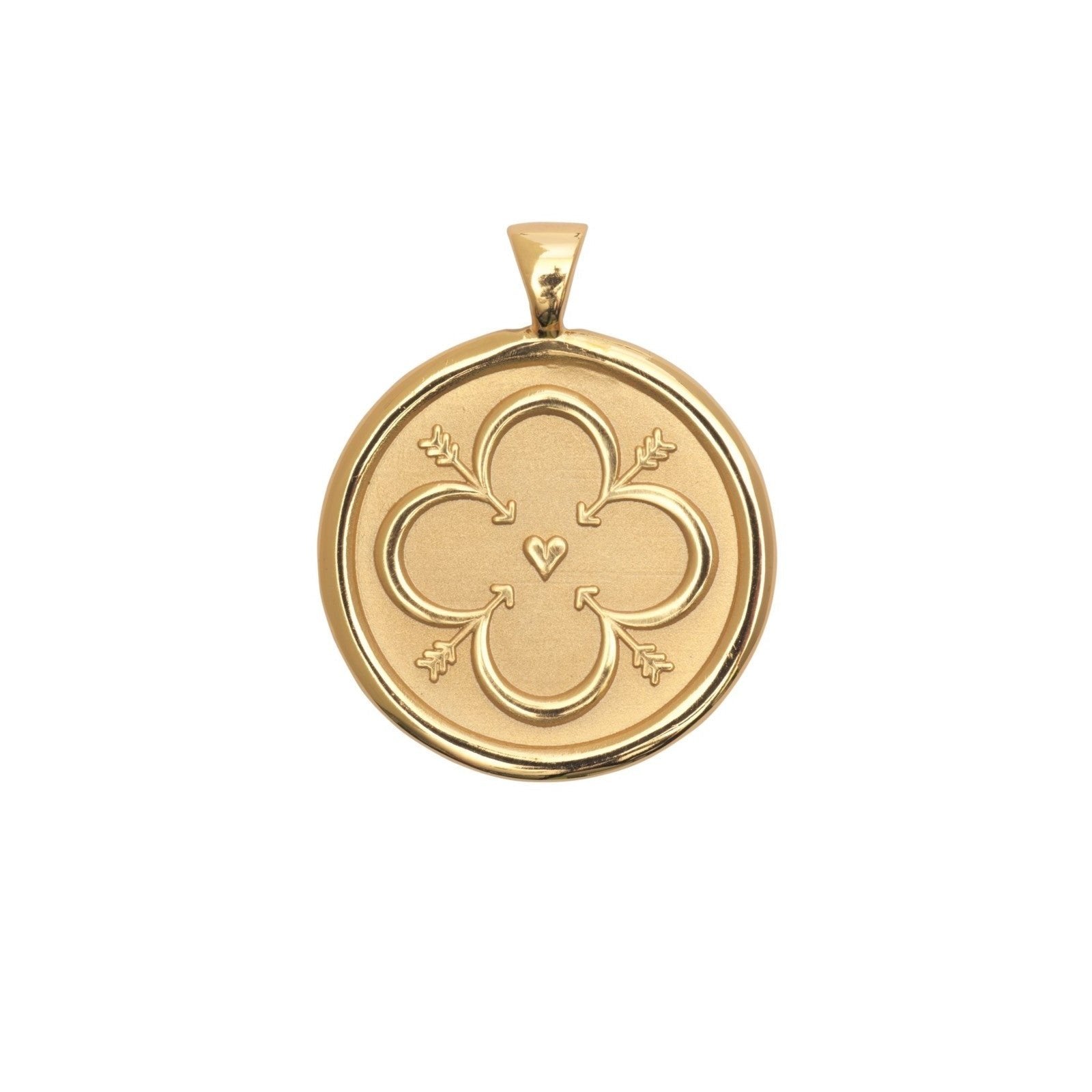 LOVE ORIGINAL PENDANT COIN - 18" DRAWN LINK