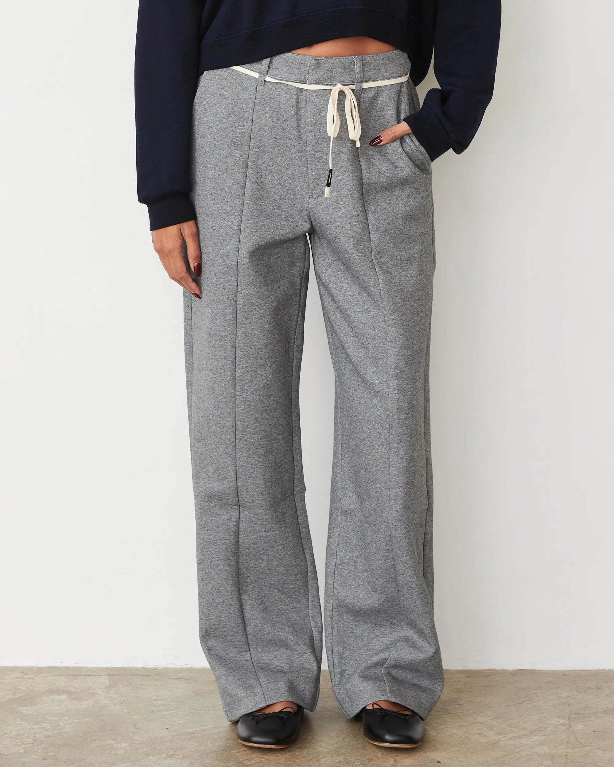 COTTON KNIT TROUSER