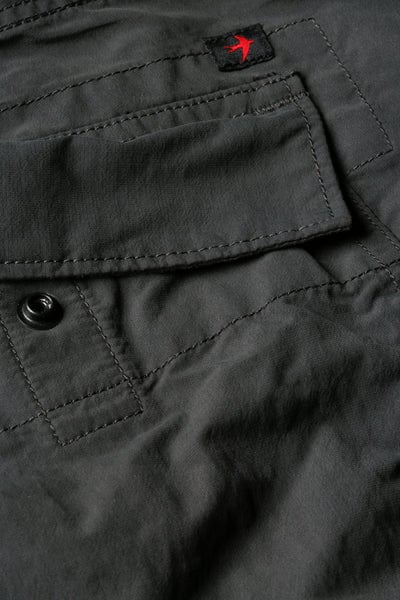 DRAWSTRING PADDLE SHORT CHARCOAL