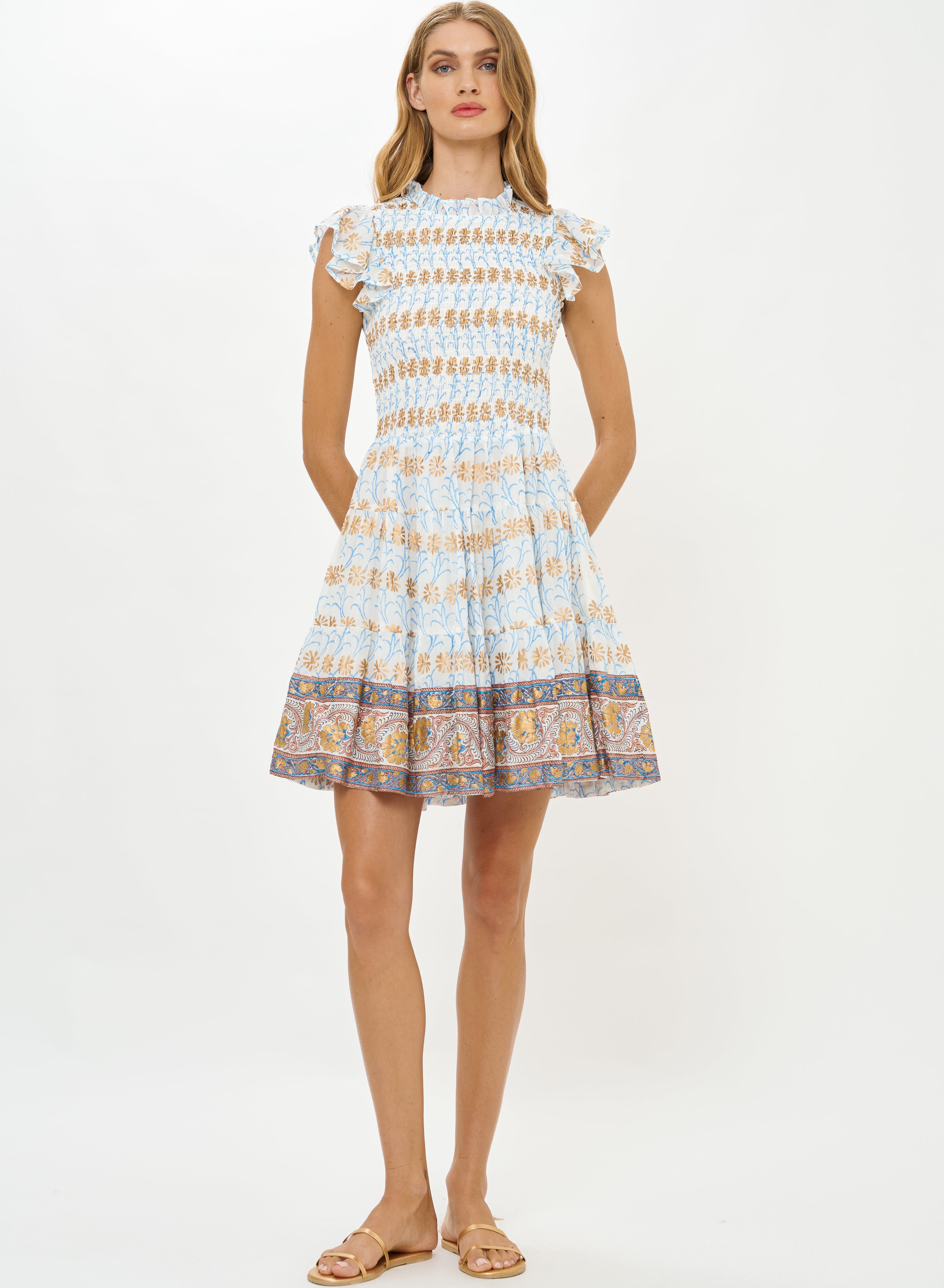 SMOCKED FLIRTY SHORT
