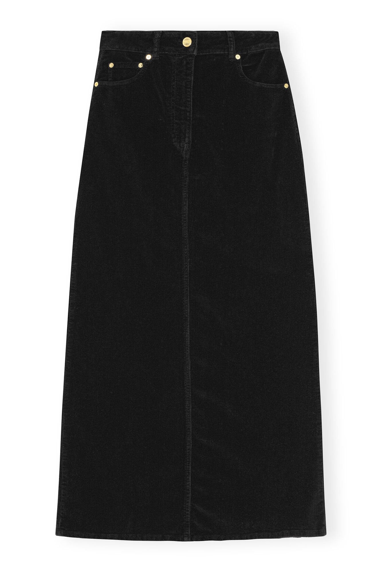 WASHED CORDUROY LONG SKIRT