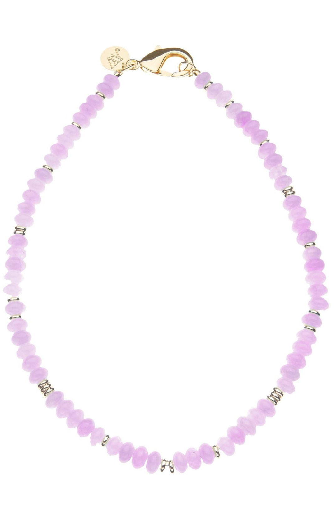 GUMDROP BEADED NECKLACE - LILAC
