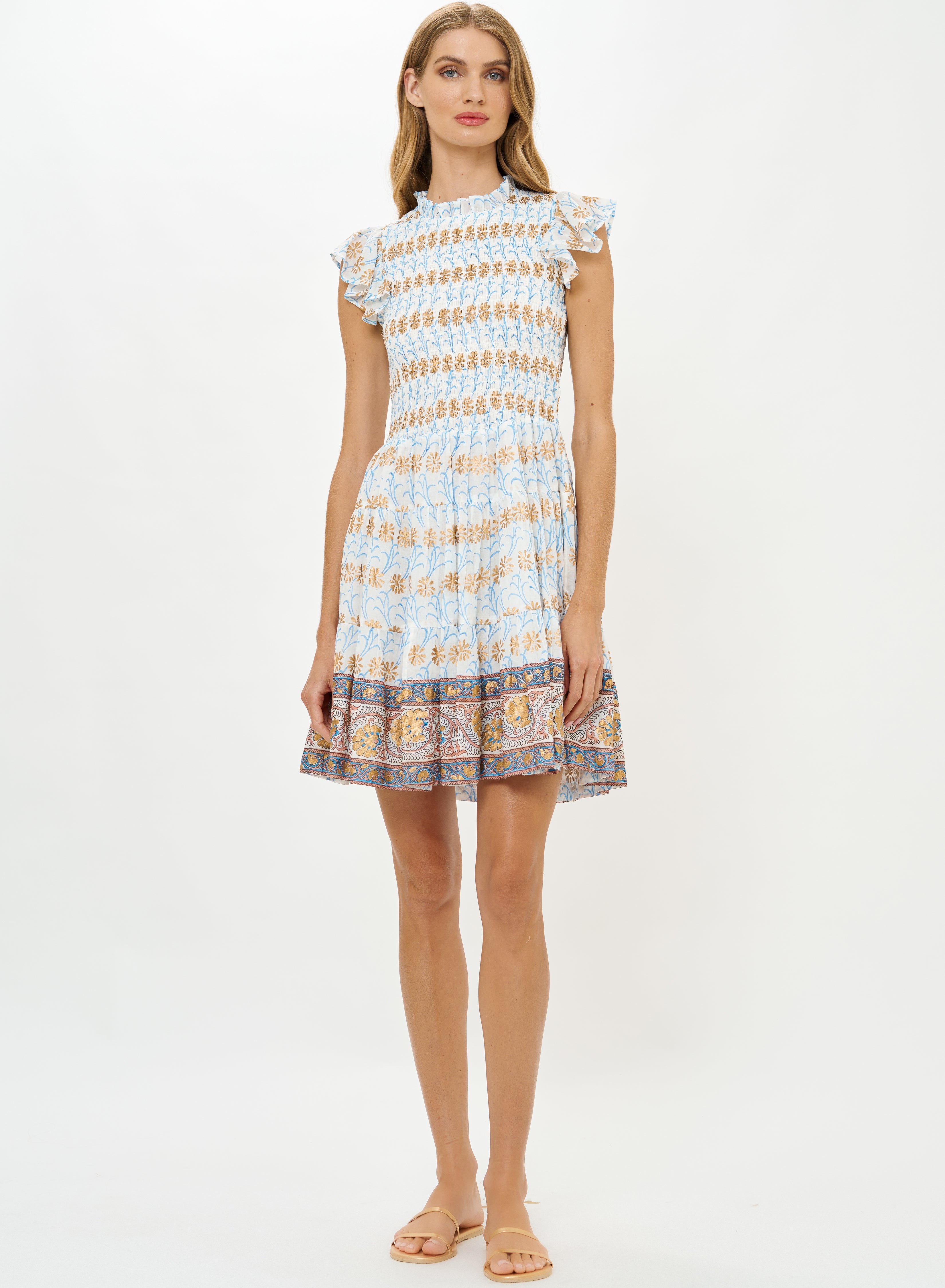 SMOCKED FLIRTY SHORT