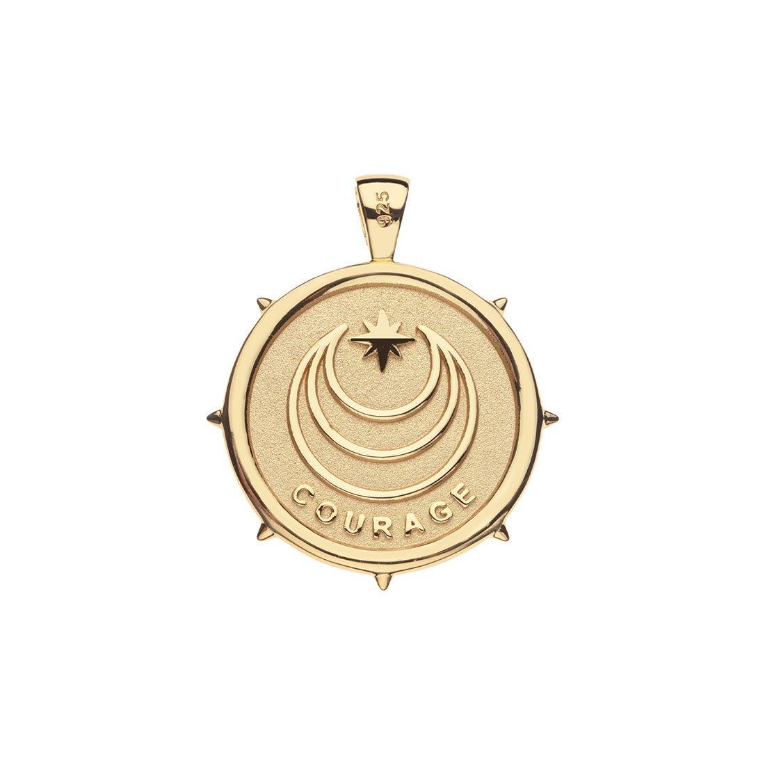 COURAGE BIG  PENDANT COIN - 16-18" SATELLITE