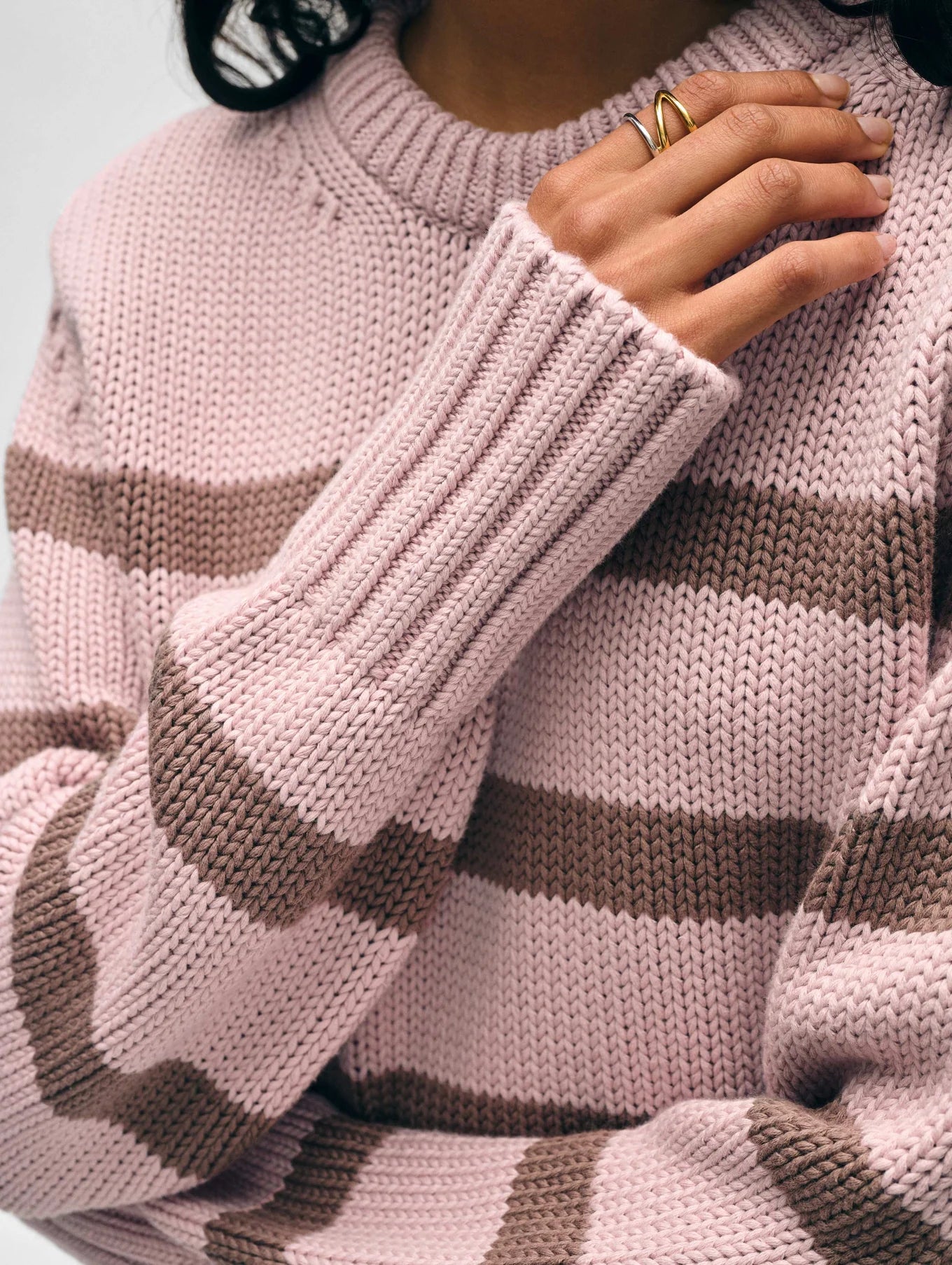 white + warren COTTON CREW