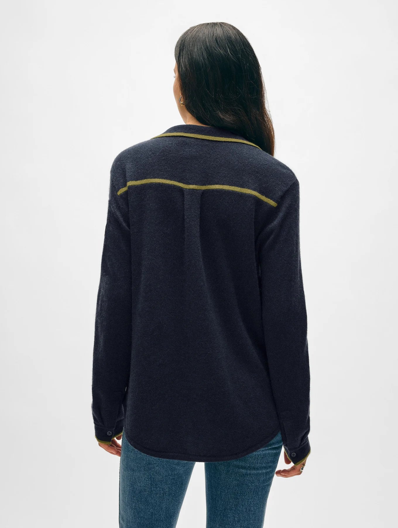 CASH TIPPED BUTTON SHIRT