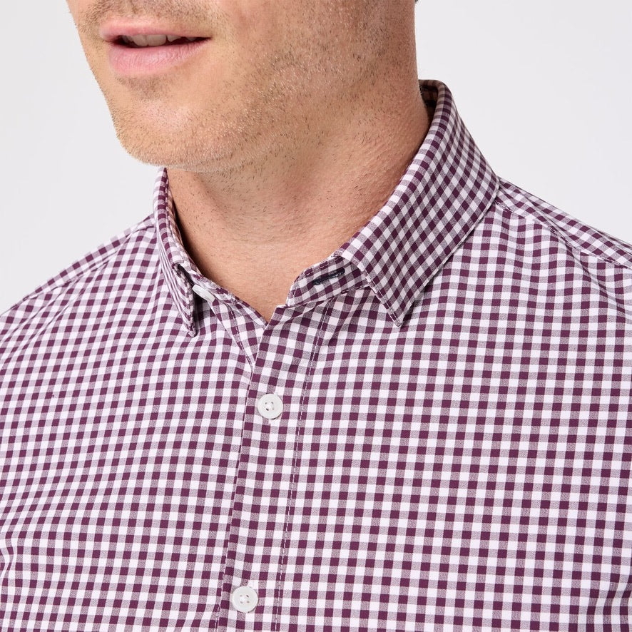 LEEWARD - EGGPLANT CREW GINGHAM