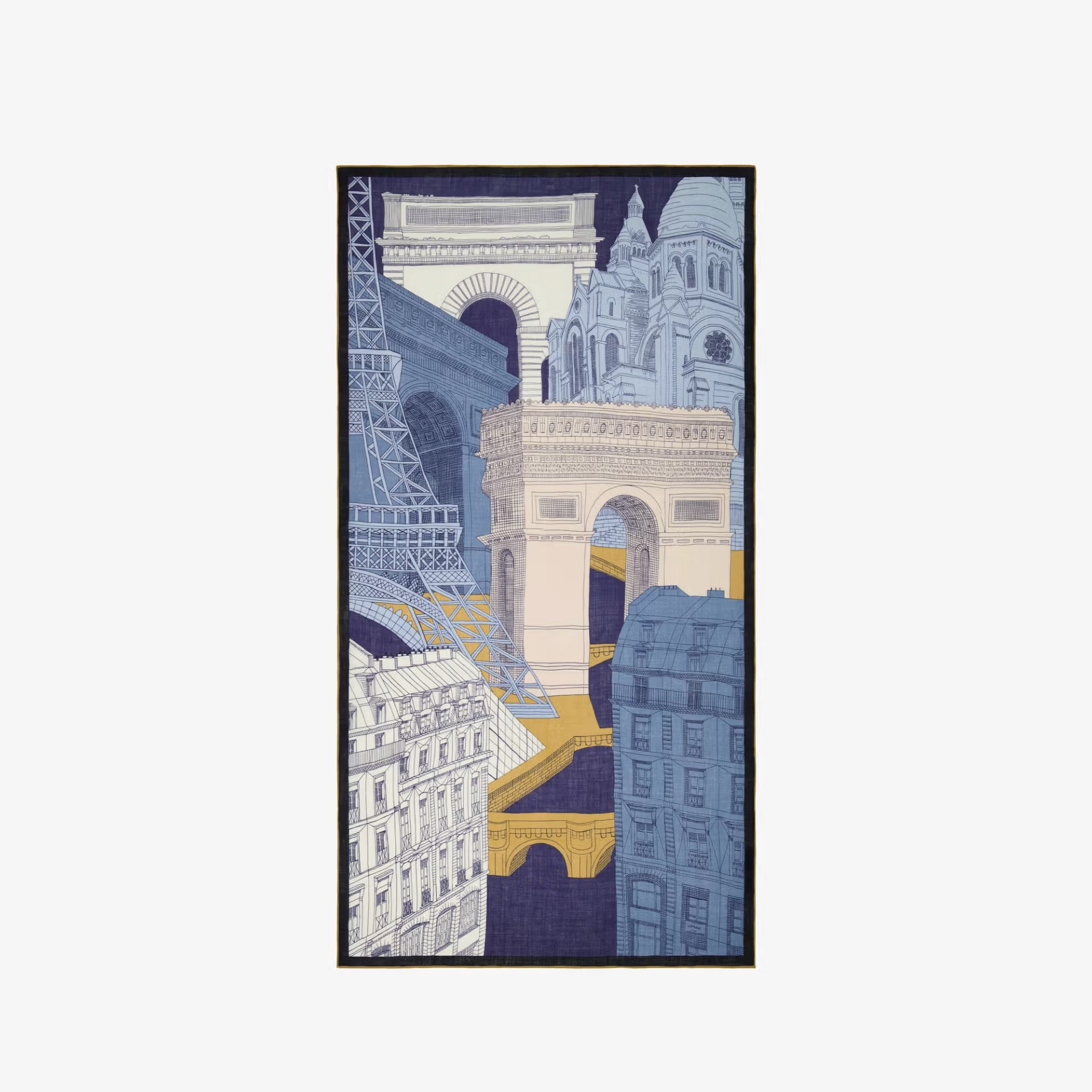 INOUI SCARF 100 PARIS NAVY/MARINE