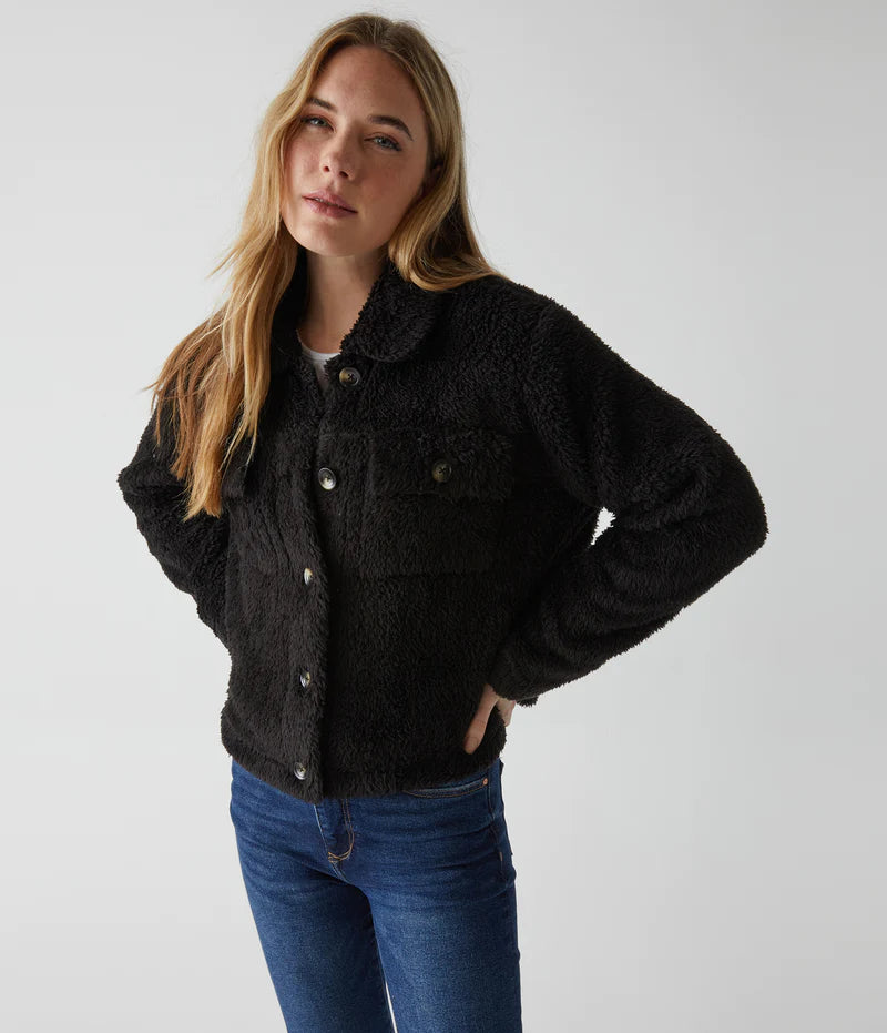 ARIZONA SHERPA CROPPED JACKET