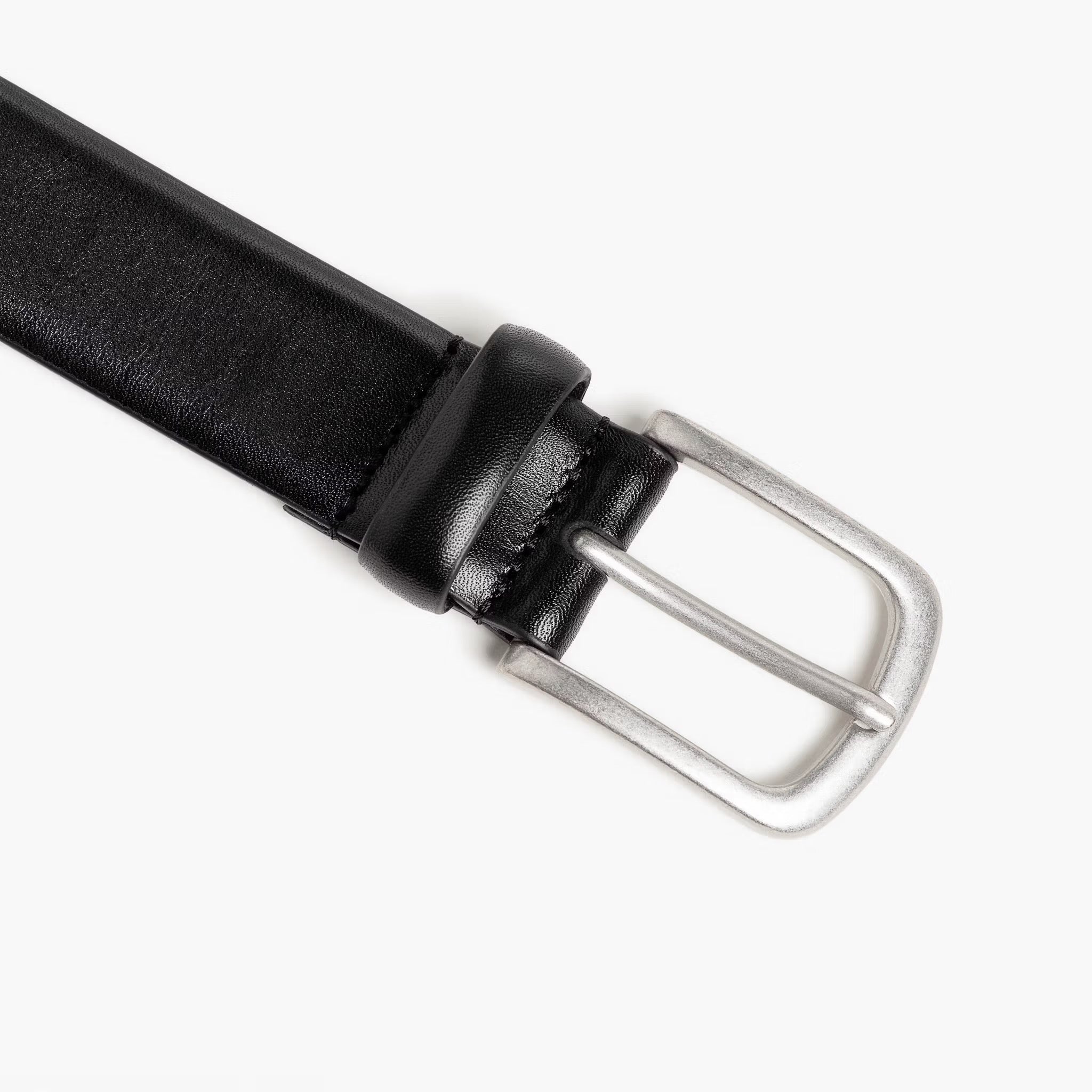 LEATHER BELT - BLACK