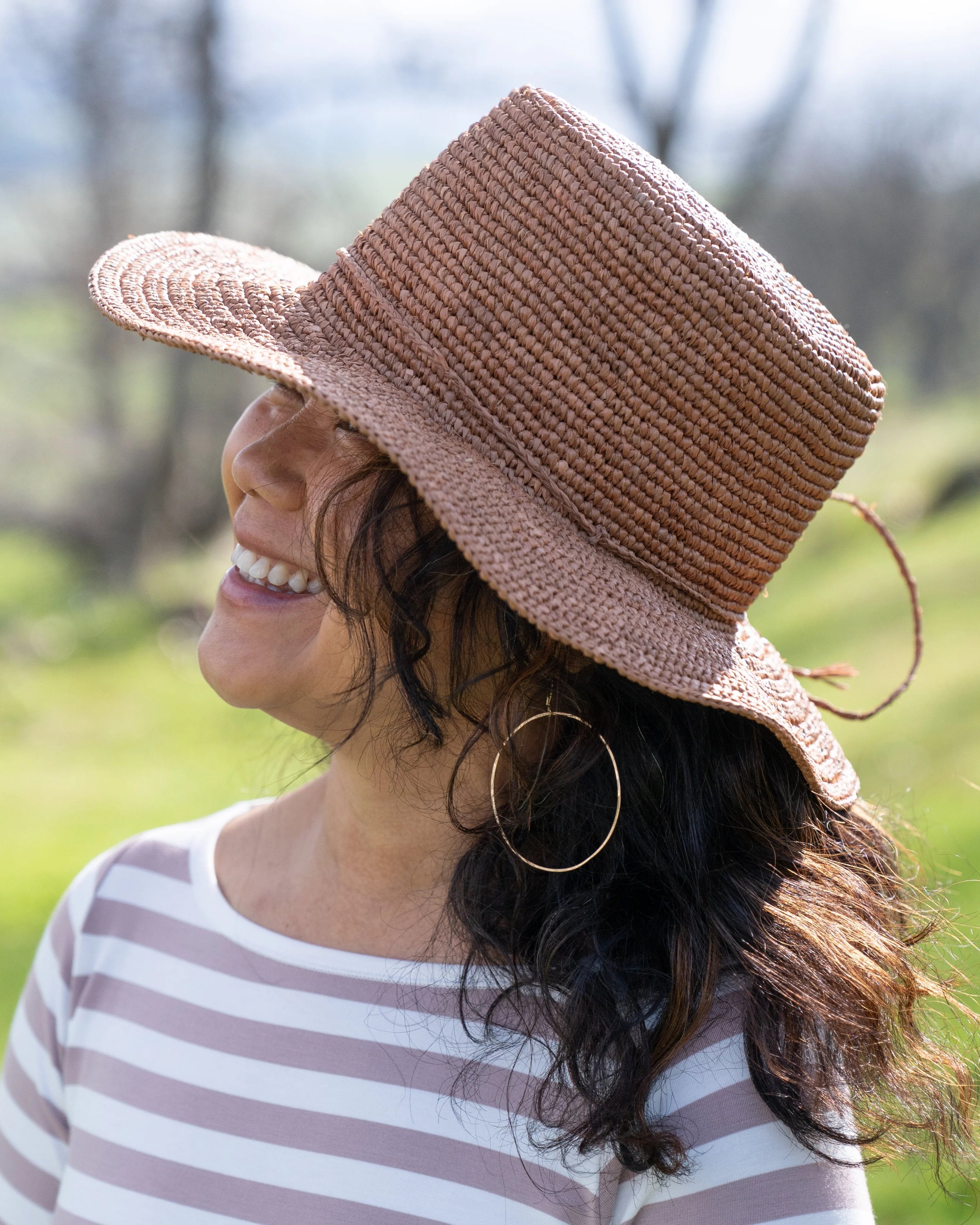 BOLERO CROCHET STRAW SUN HAT