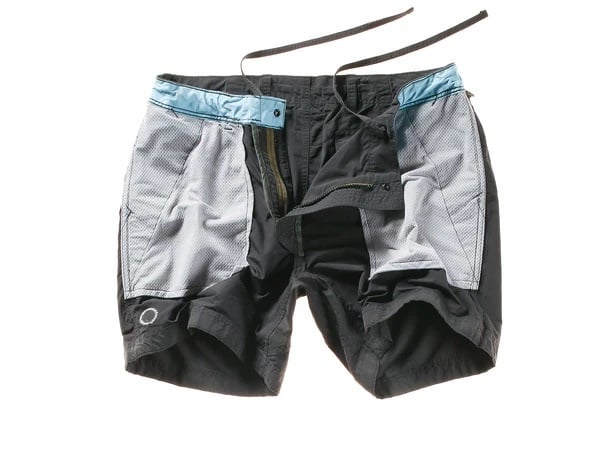 DRAWSTRING PADDLE SHORT CHARCOAL