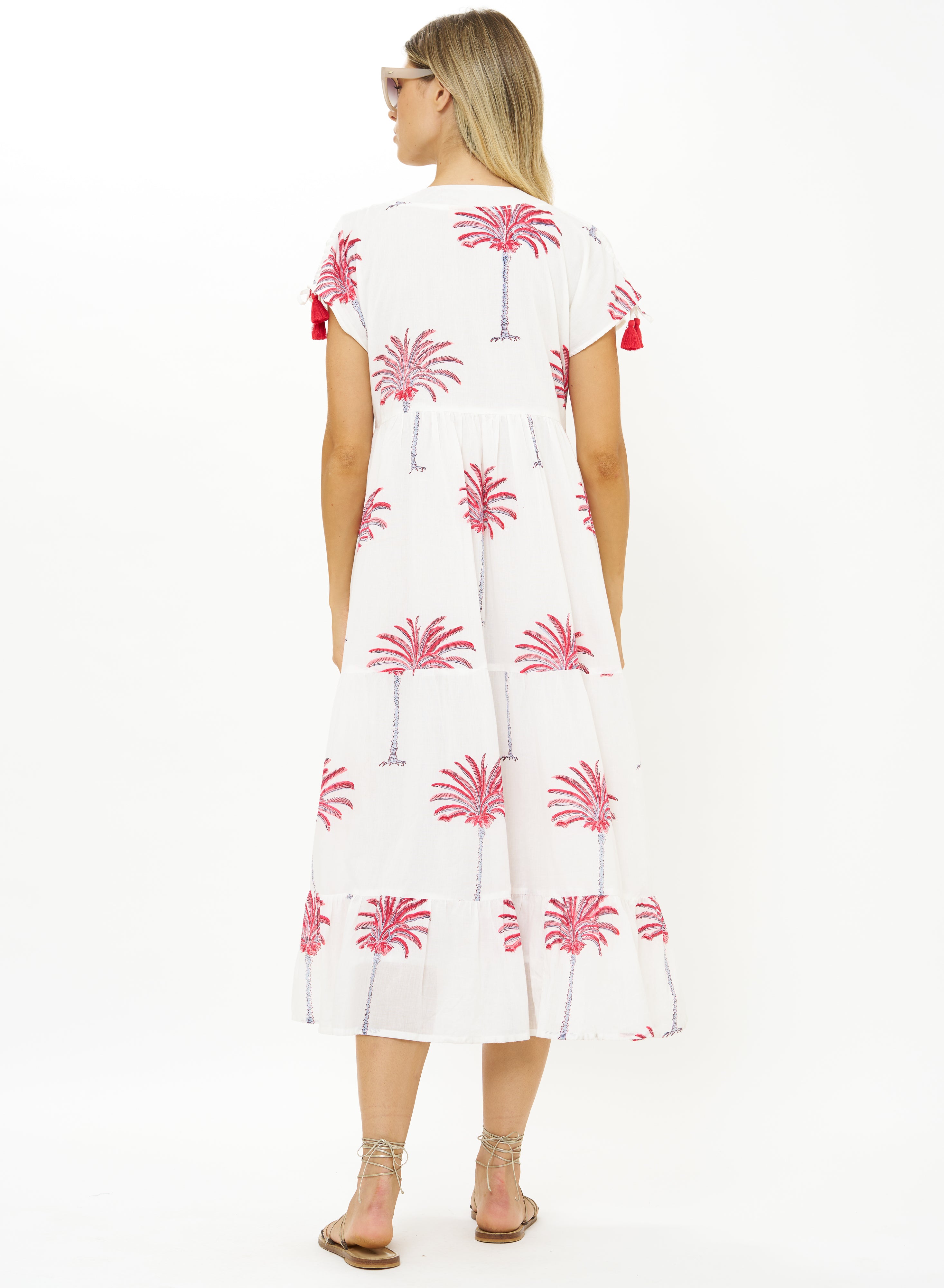 KAFTAN MIDI - CANARY CORAL