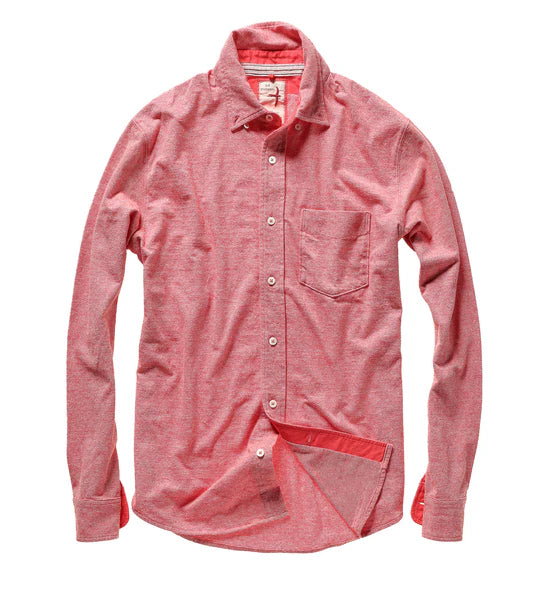 RELWEN FINELINE KNIT BUTTONDOWN