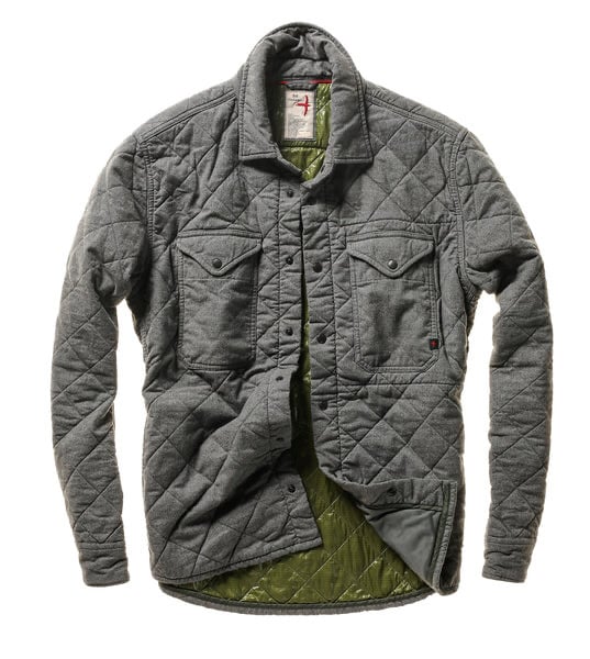 TICK WEAVE SHIRT JACKET