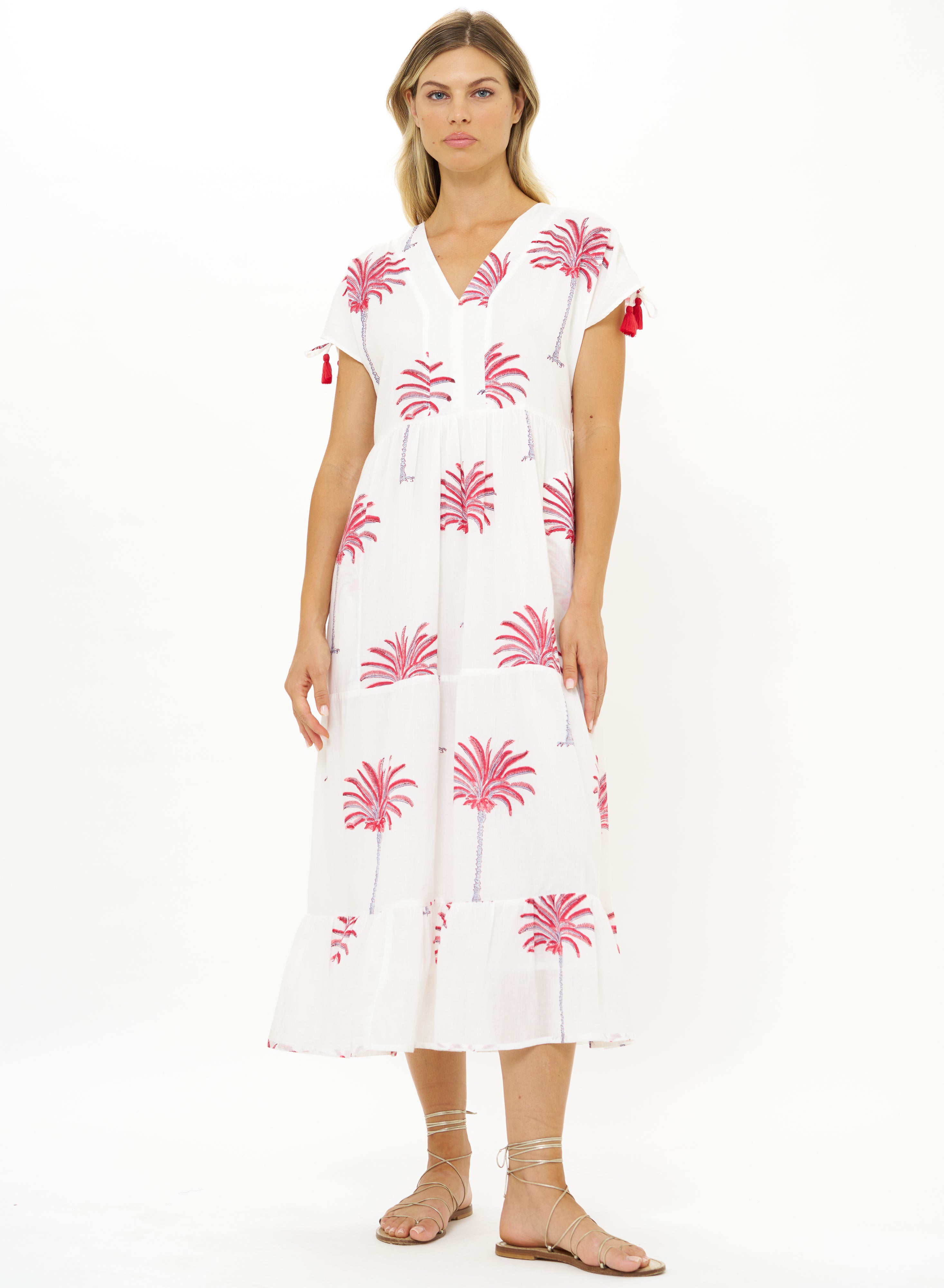 KAFTAN MIDI - CANARY CORAL