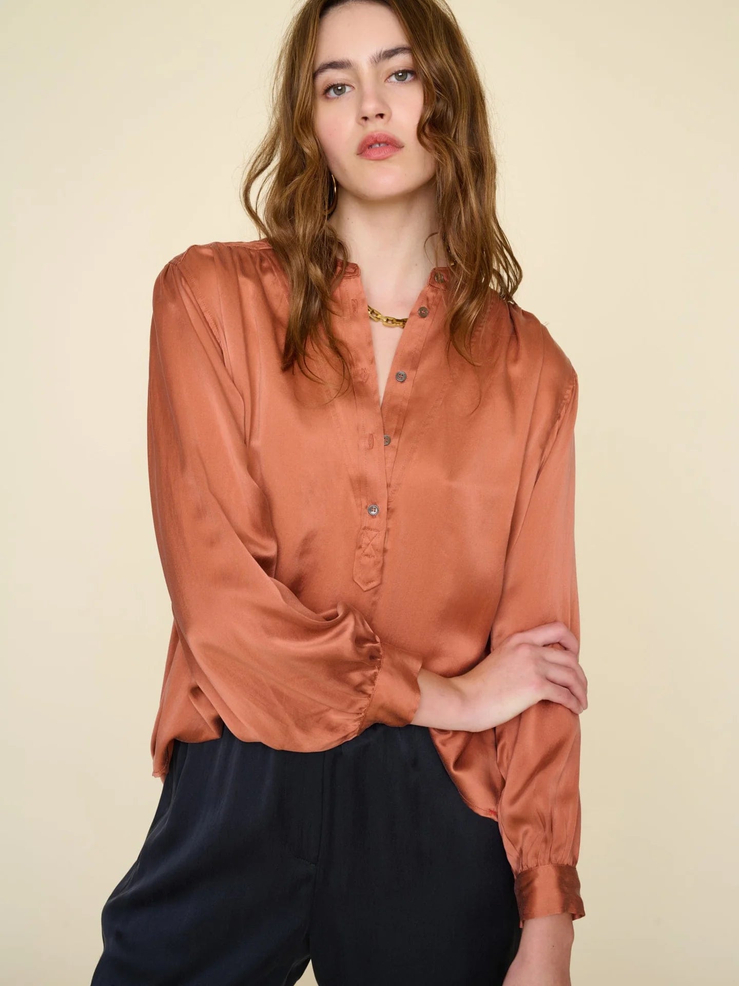 GREER TOP - COPPER