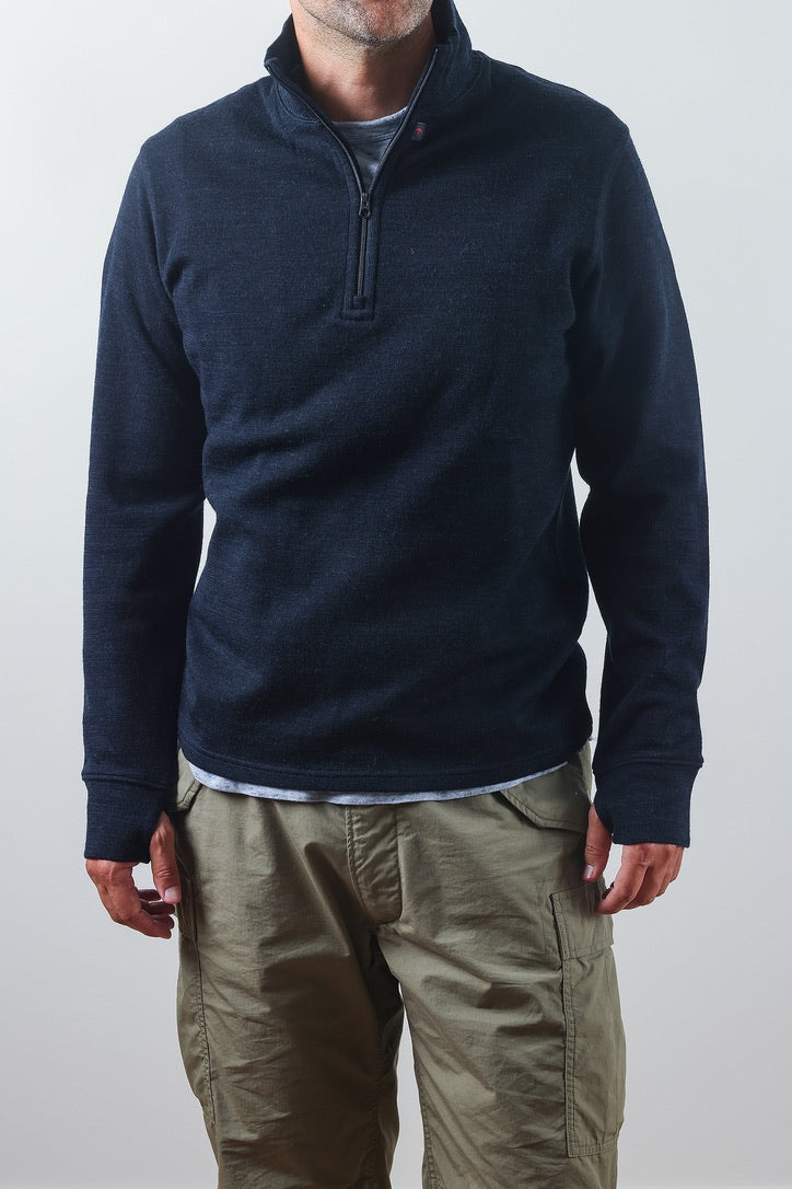 WOOL/COTTON 1/4 ZIP