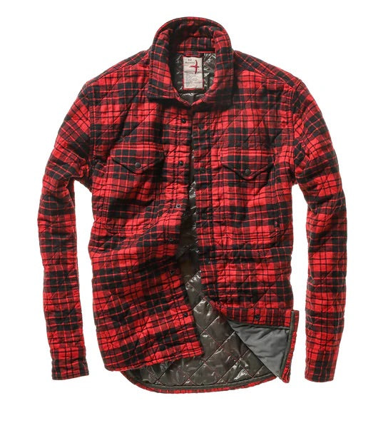 QUILTED FLANNEL SHIRT JACKET