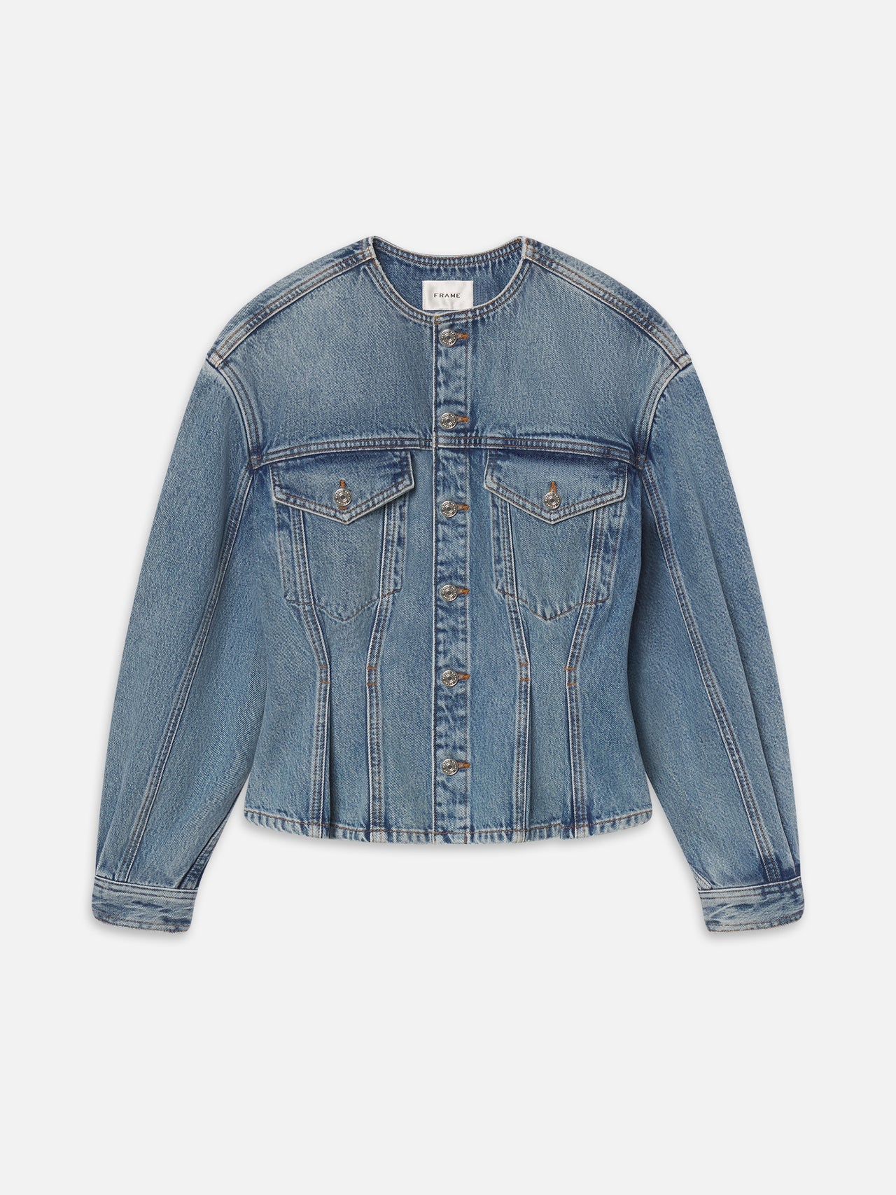 FRAME THE NIPPED COLLARLESS JACKET