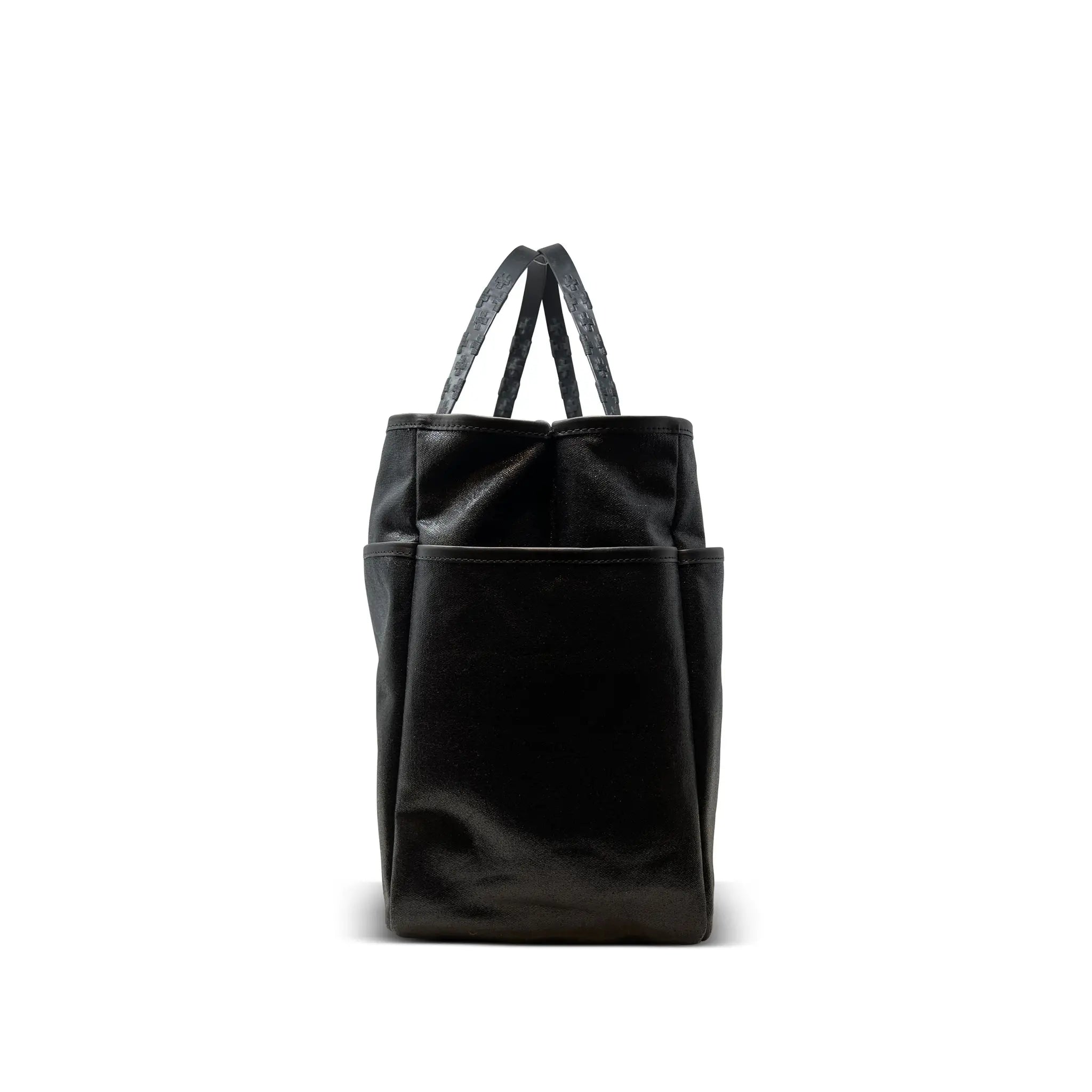 SLICK CANVAS TOTE - BLACK