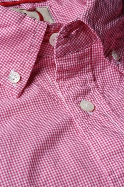 MICRO-GINGHAM CHECK - CRANBERRY/WHITE