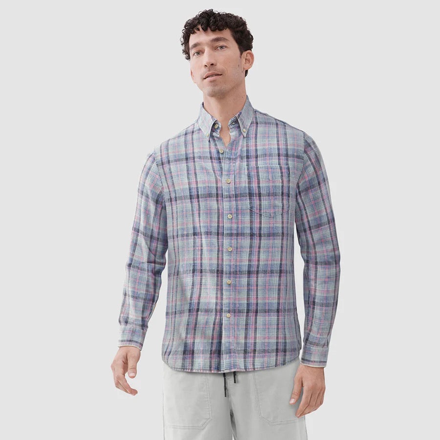 surfside Brian Plaid Cotton Shirt