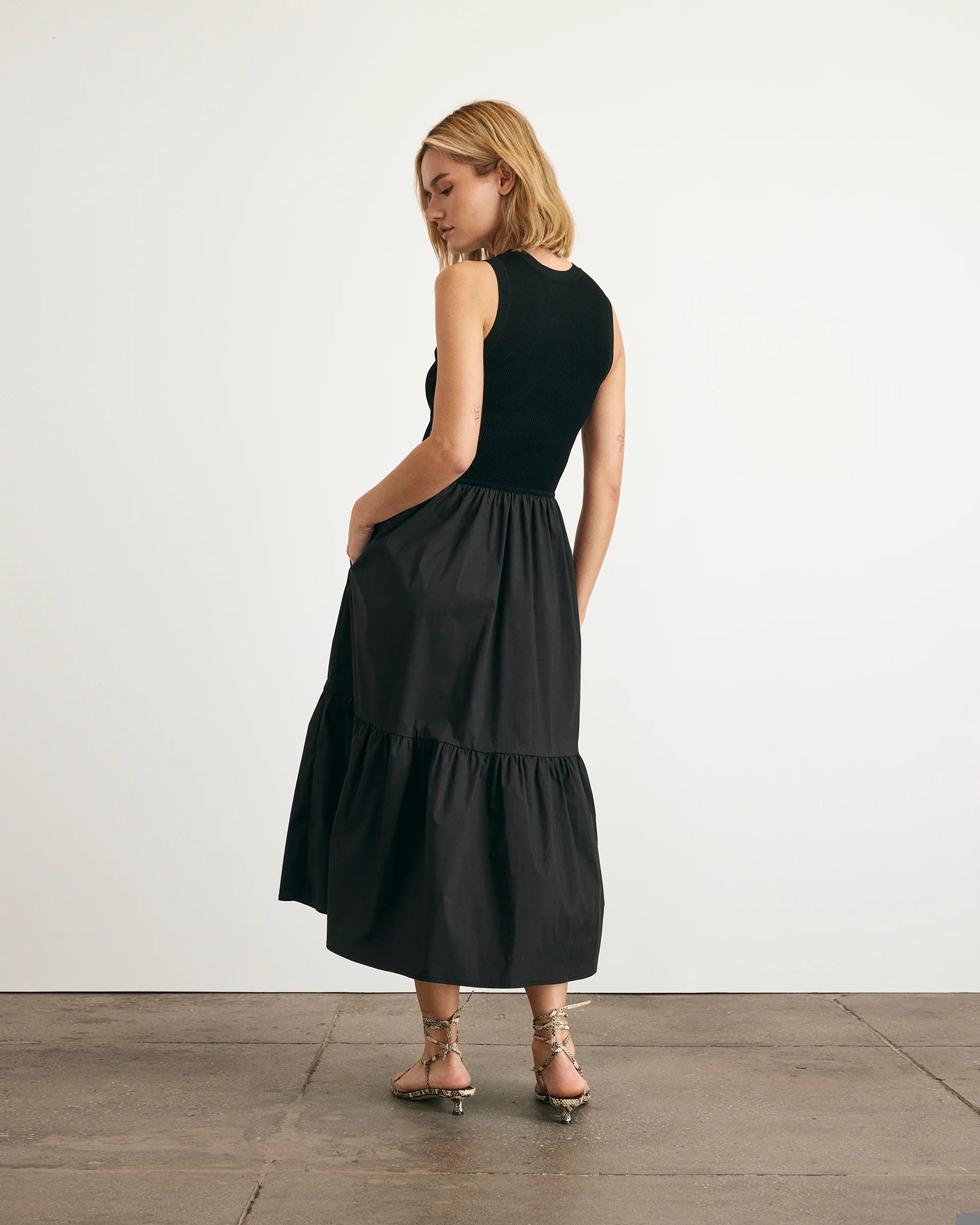 TANYA TAYLOR JOSEPHINA CREW NECK DRESS